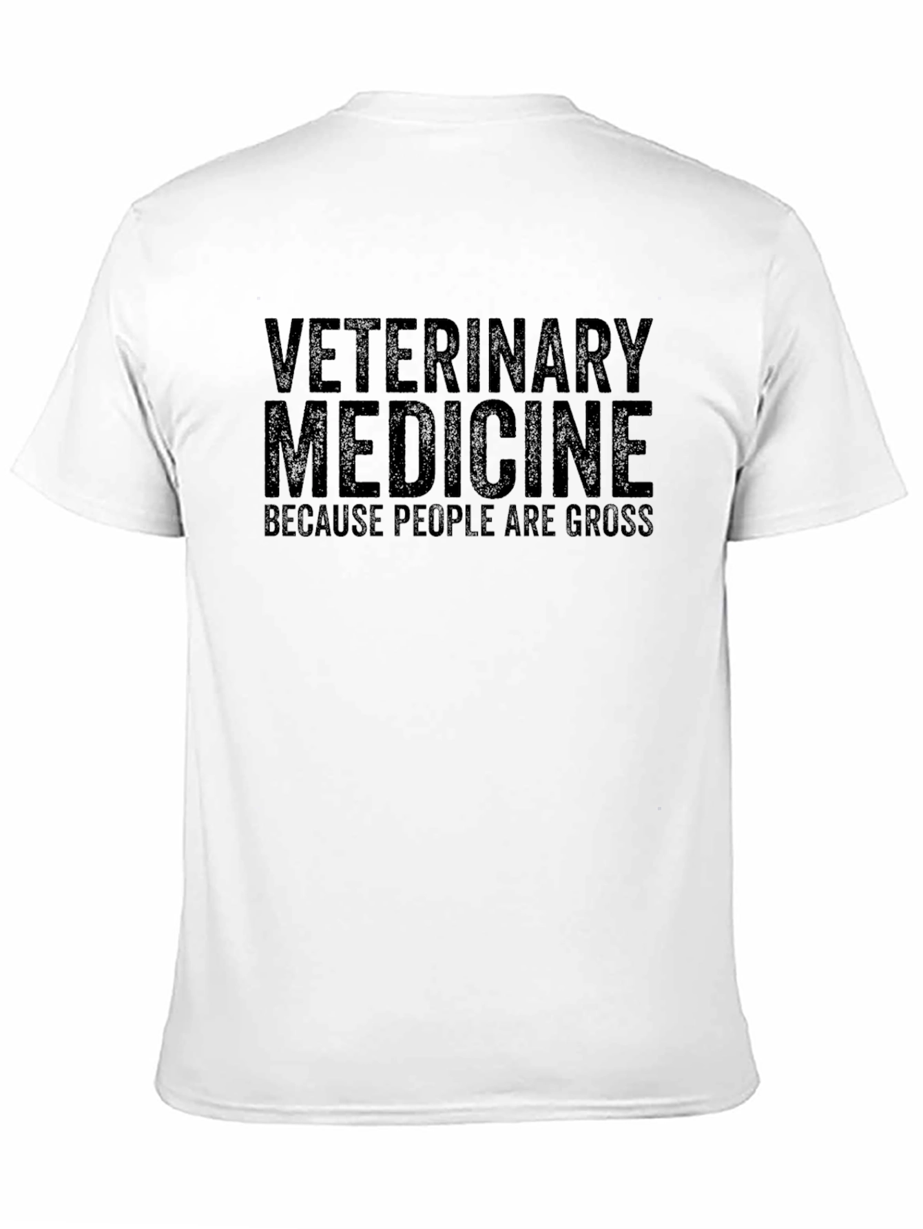 Black Veterinary Medicine Slogan T-Shirt view 11