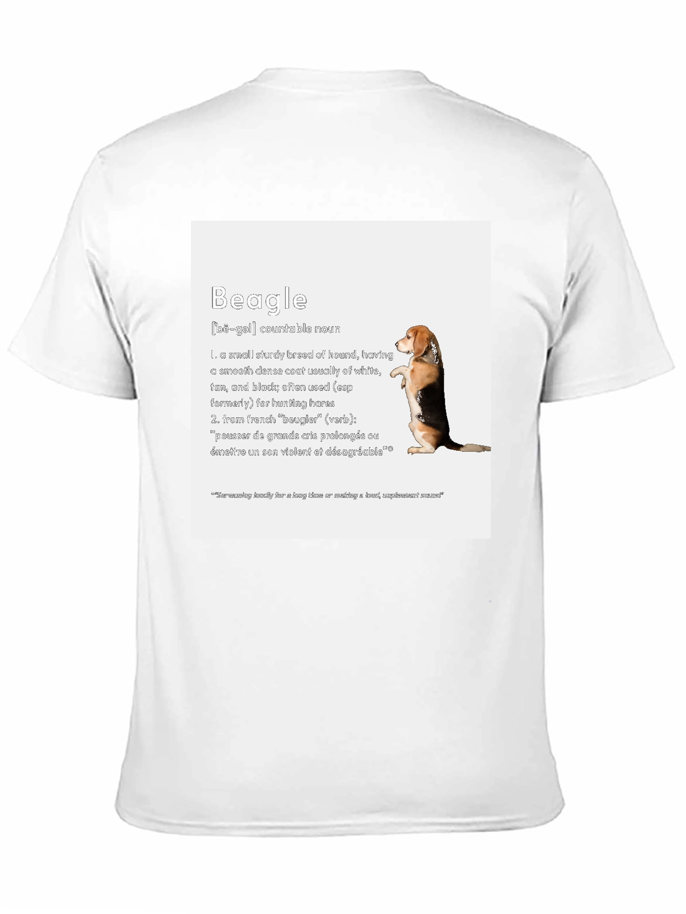 Black Beagle Definition T-Shirt - Dog Lover Apparel view 11