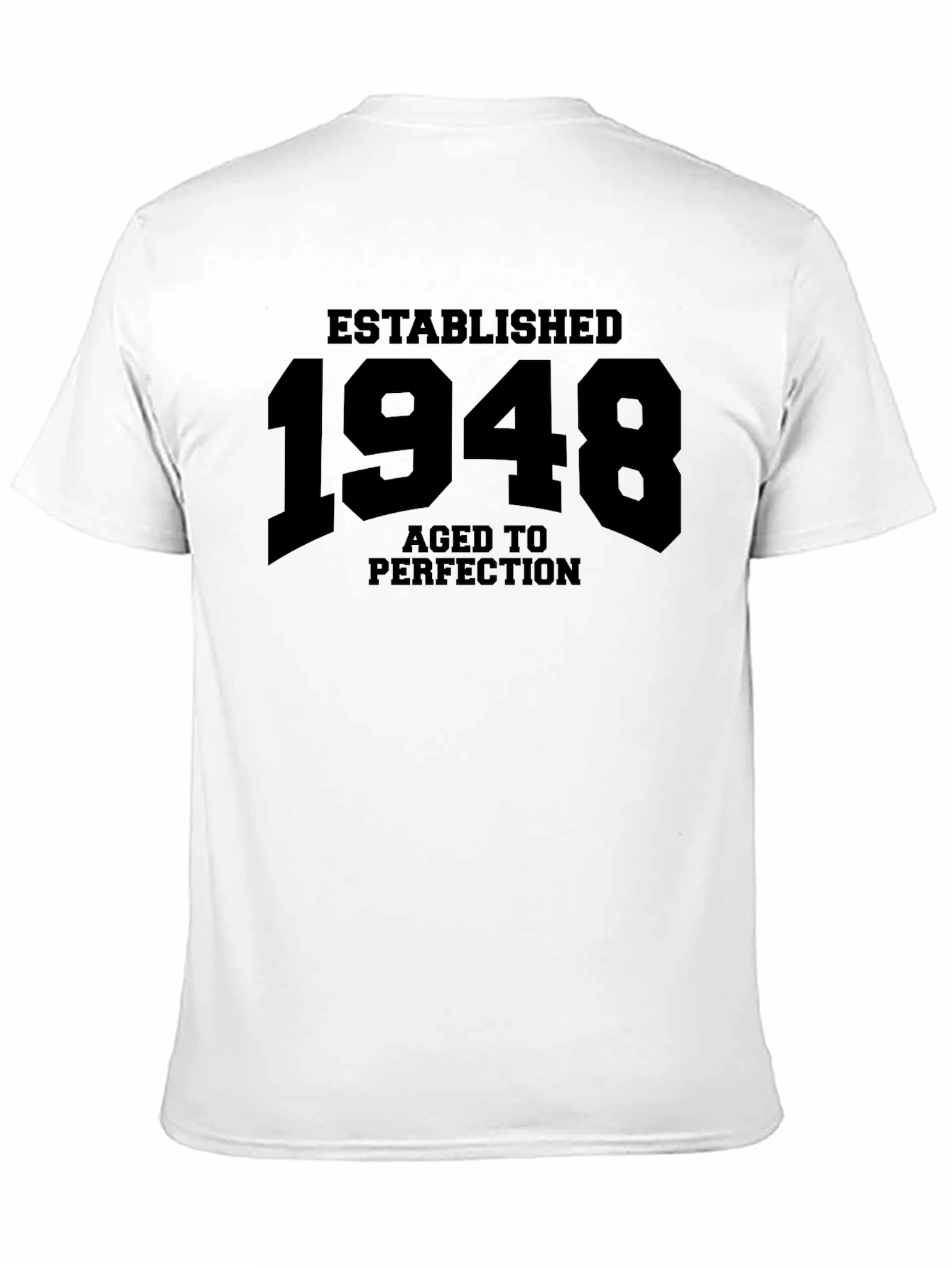 Black Established 1948 Aged to Perfection Black T-Shirt view 11