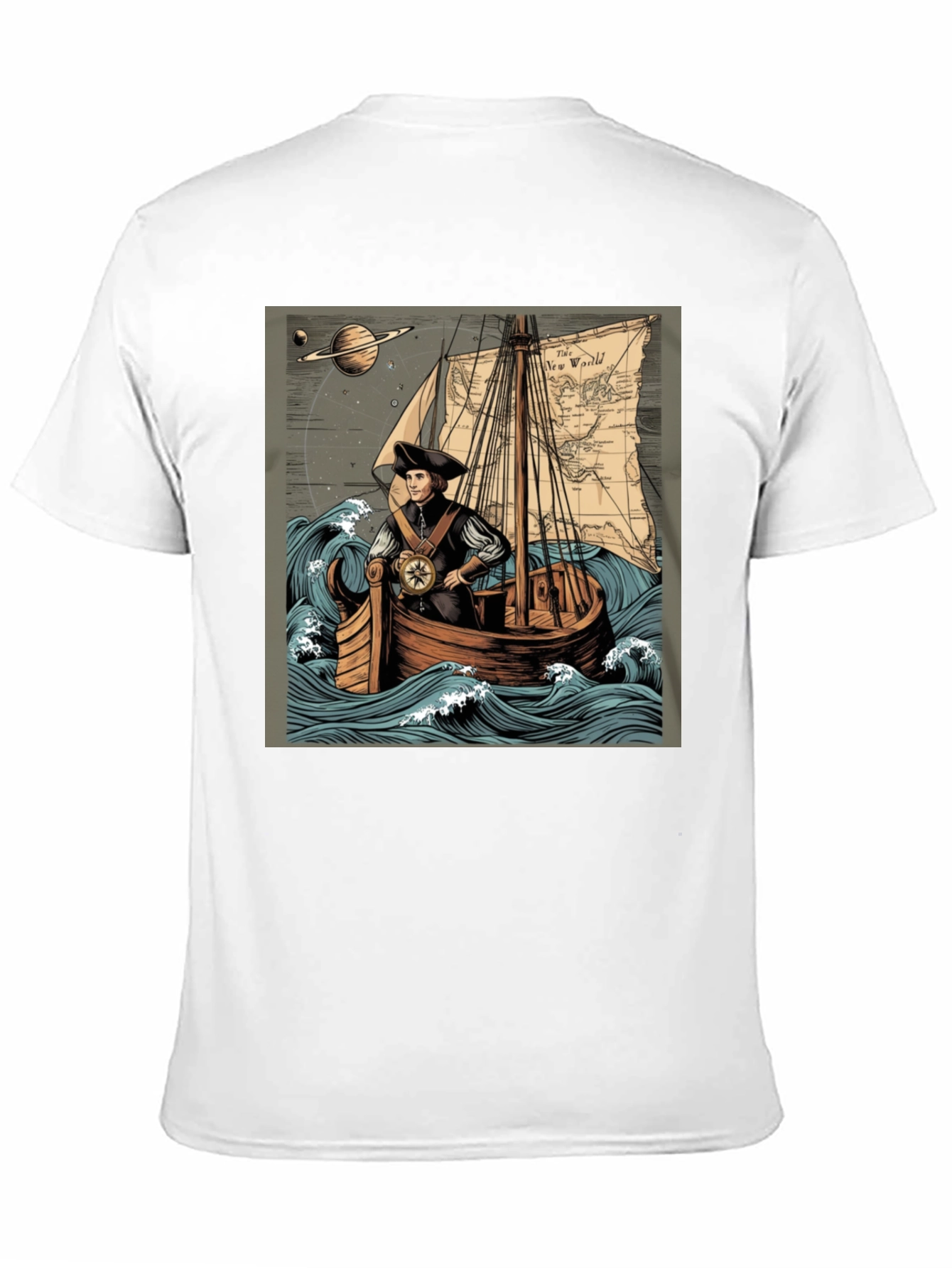 Black Voyager Graphic Tee view 11