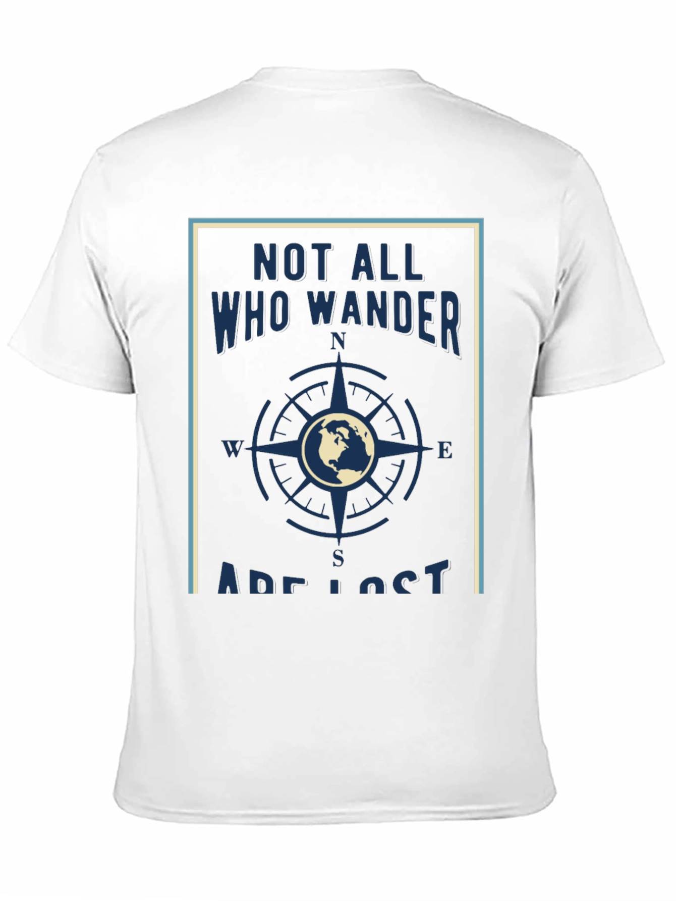 Black Wanderlust Graphic Tee - Not All Who Wander Are Lost T-Shirt view 11