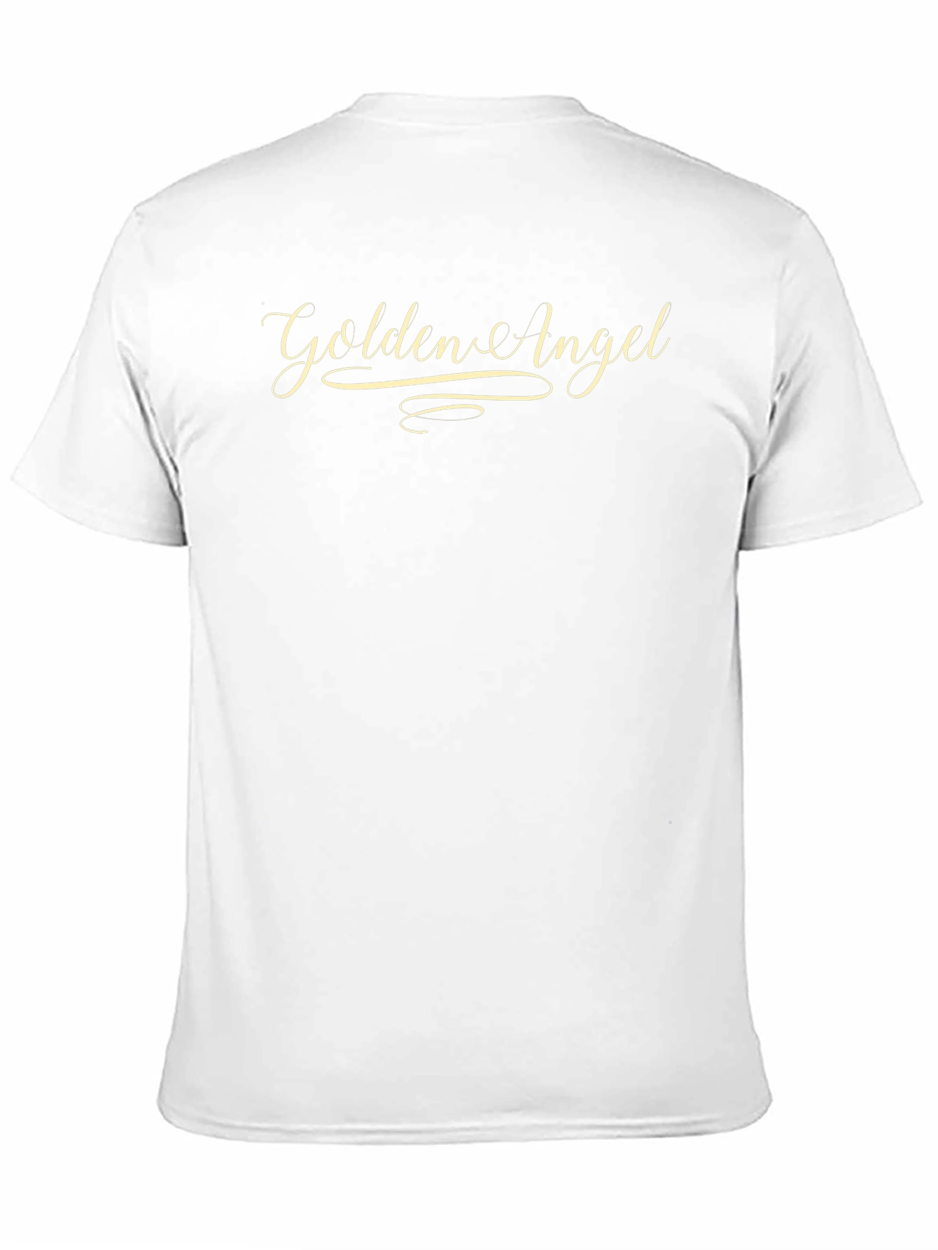 Black Golden Angel Graphic Tee - Black Cotton Comfort view 11
