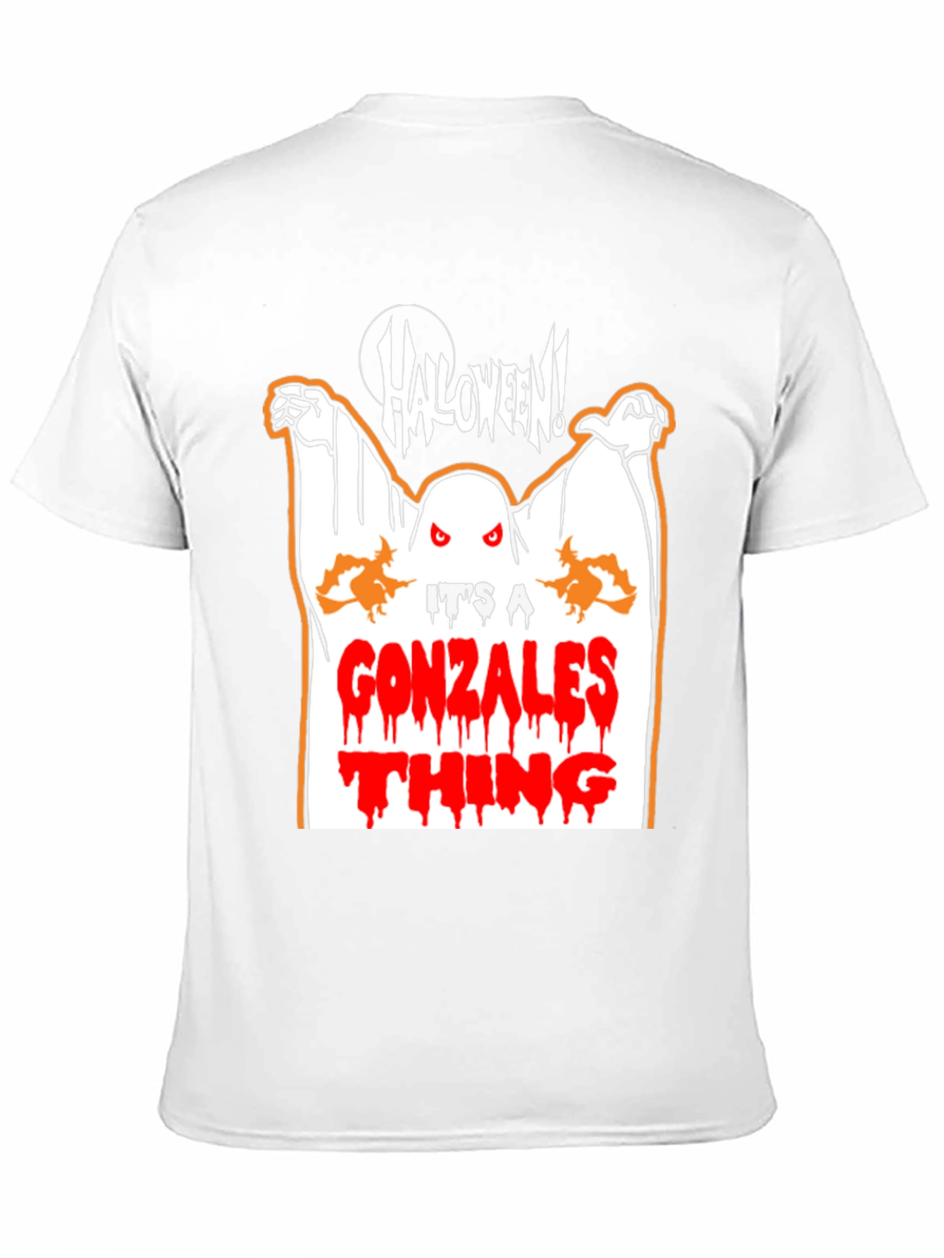 Black Gonzalez Halloween Ghost T-Shirt view 11