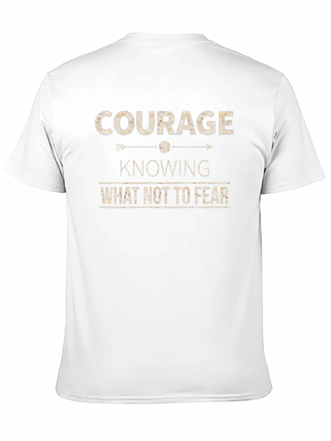 Black Courage T-Shirt: Knowing What Not To Fear, Inspiring Design view 11