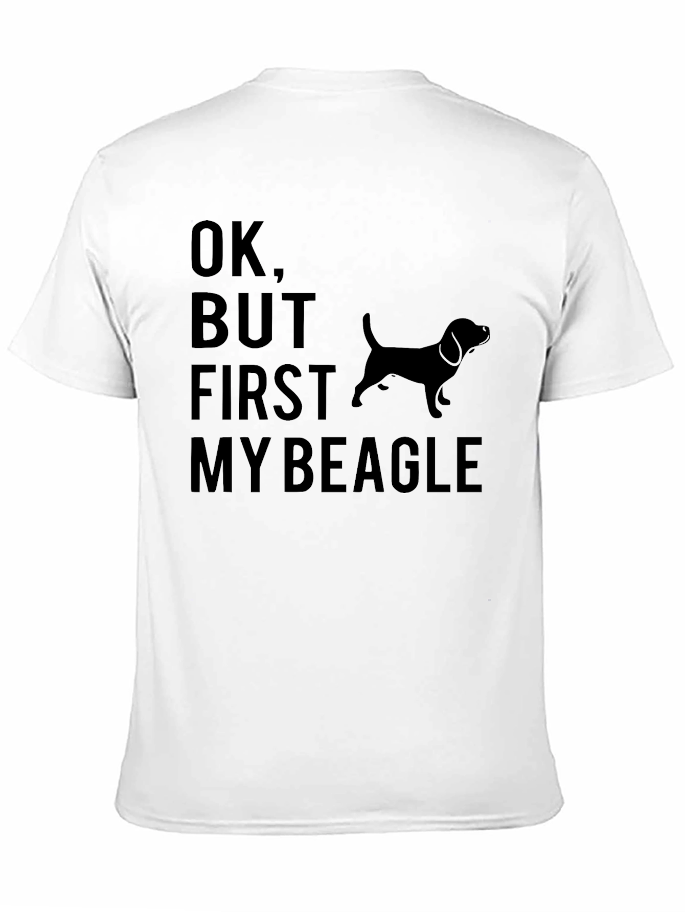 Black Ok, But First My Beagle T-Shirt view 11
