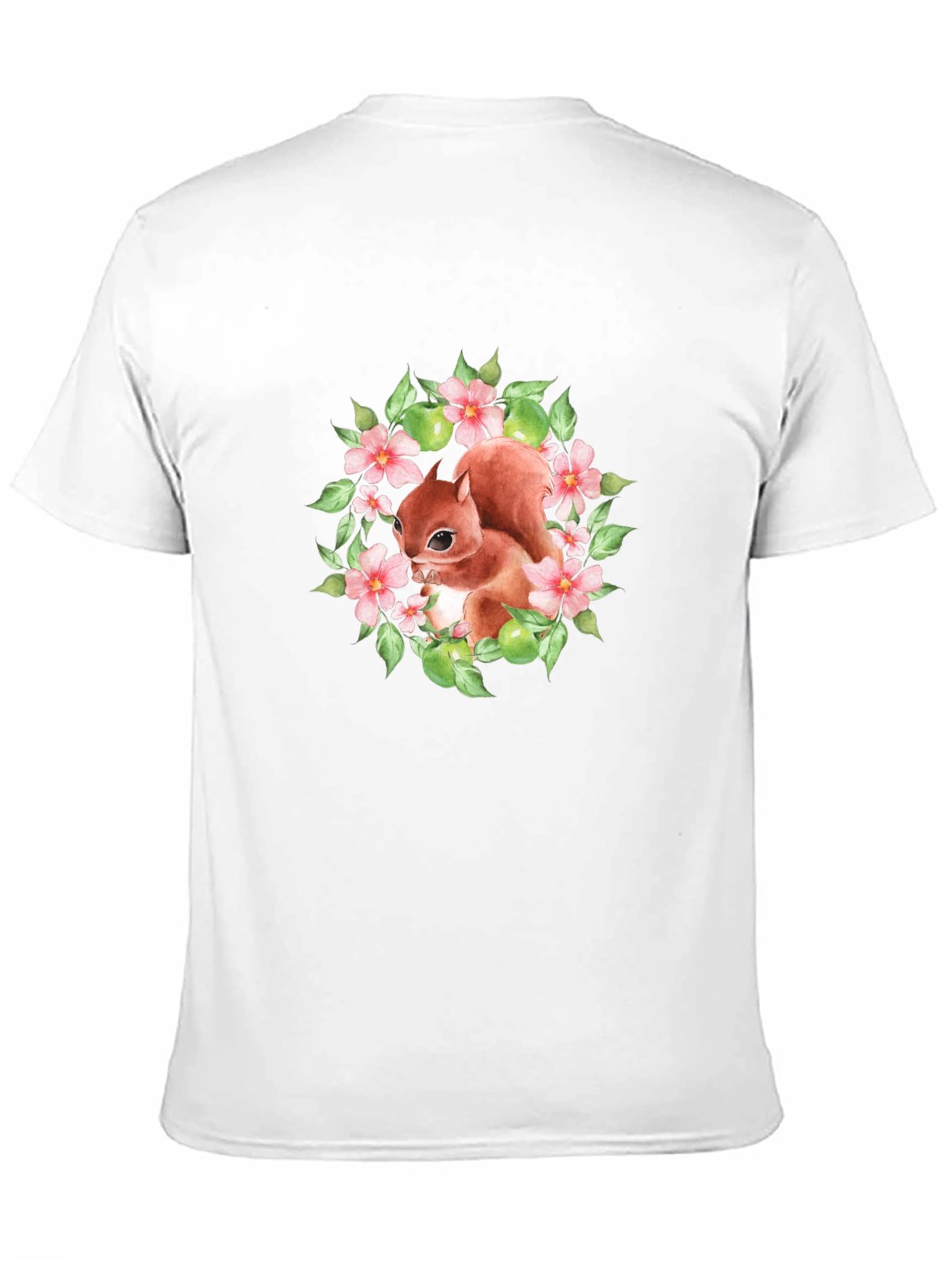 Black Squirrel Floral Graphic T-Shirt view 11