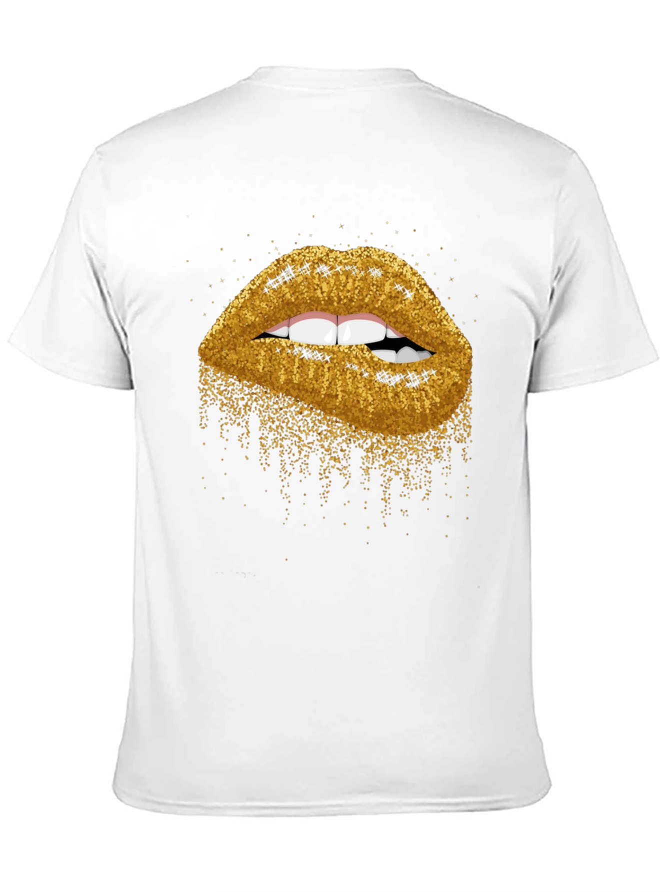 Black Glitter Lips Graphic Tee - Bold & Stylish view 11