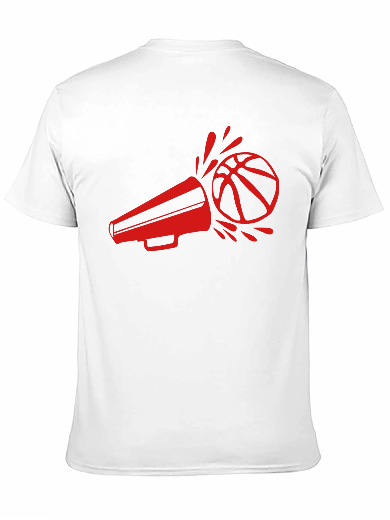 Black Basketball Megaphone Graphic Tee view 11