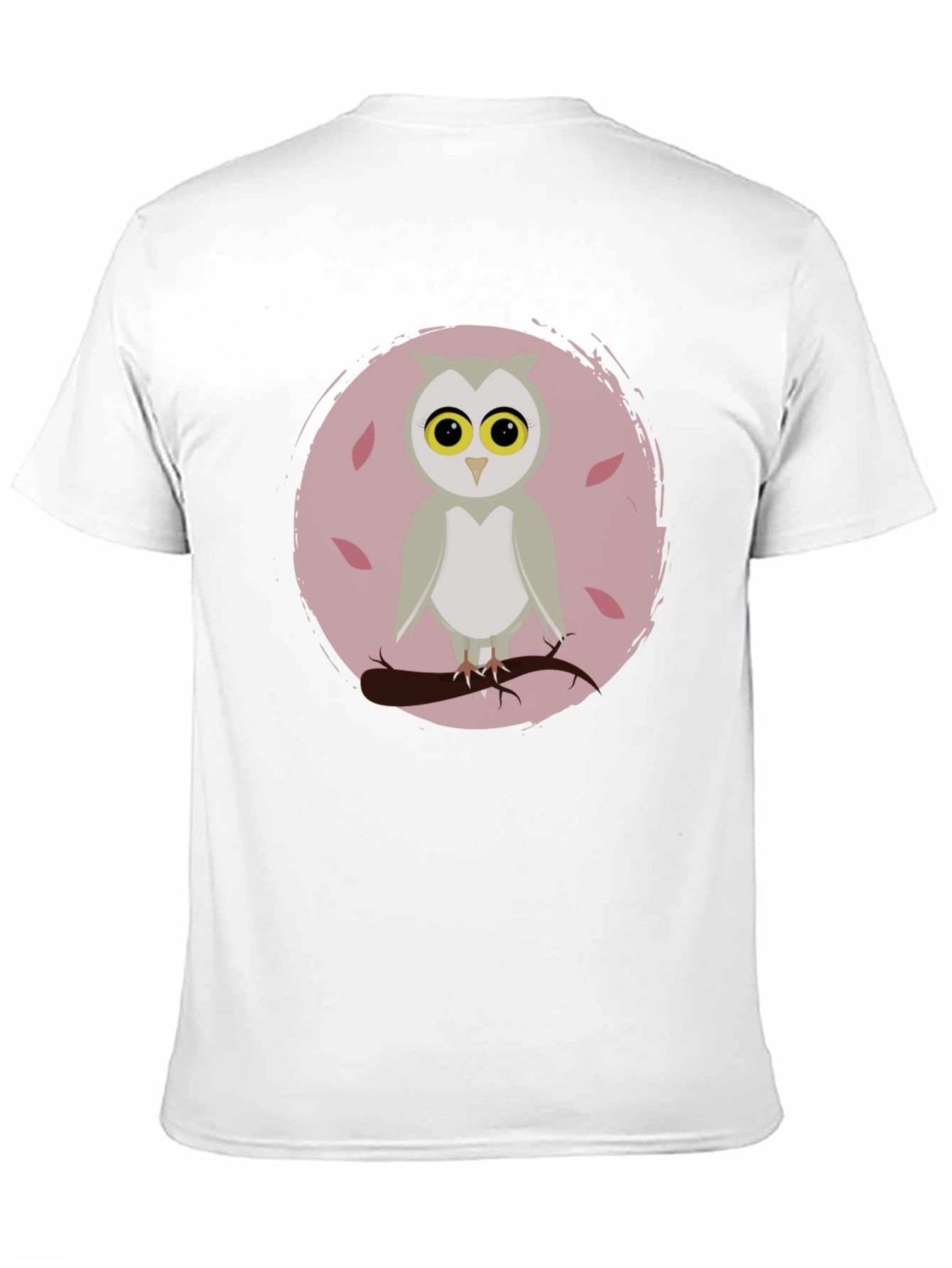 Black Owl Graphic Print Crew Neck T-Shirt view 11