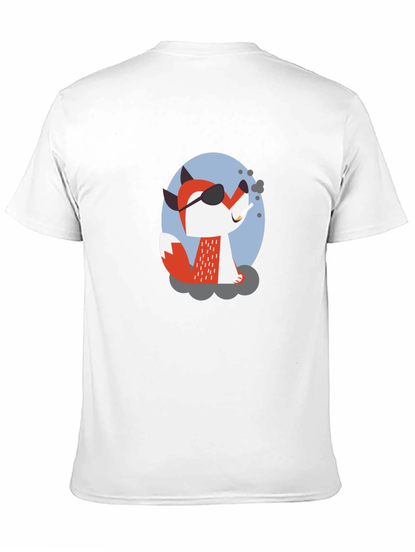 Black Cool Fox T-Shirt - Black Graphic Tee view 11