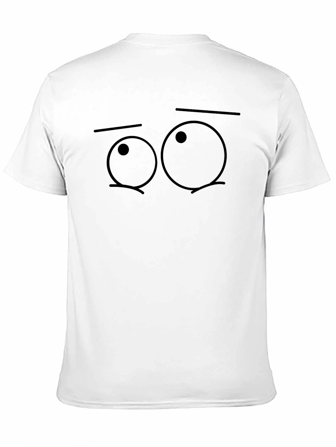 Black Funny Googly Eyes Black Graphic T-Shirt view 11