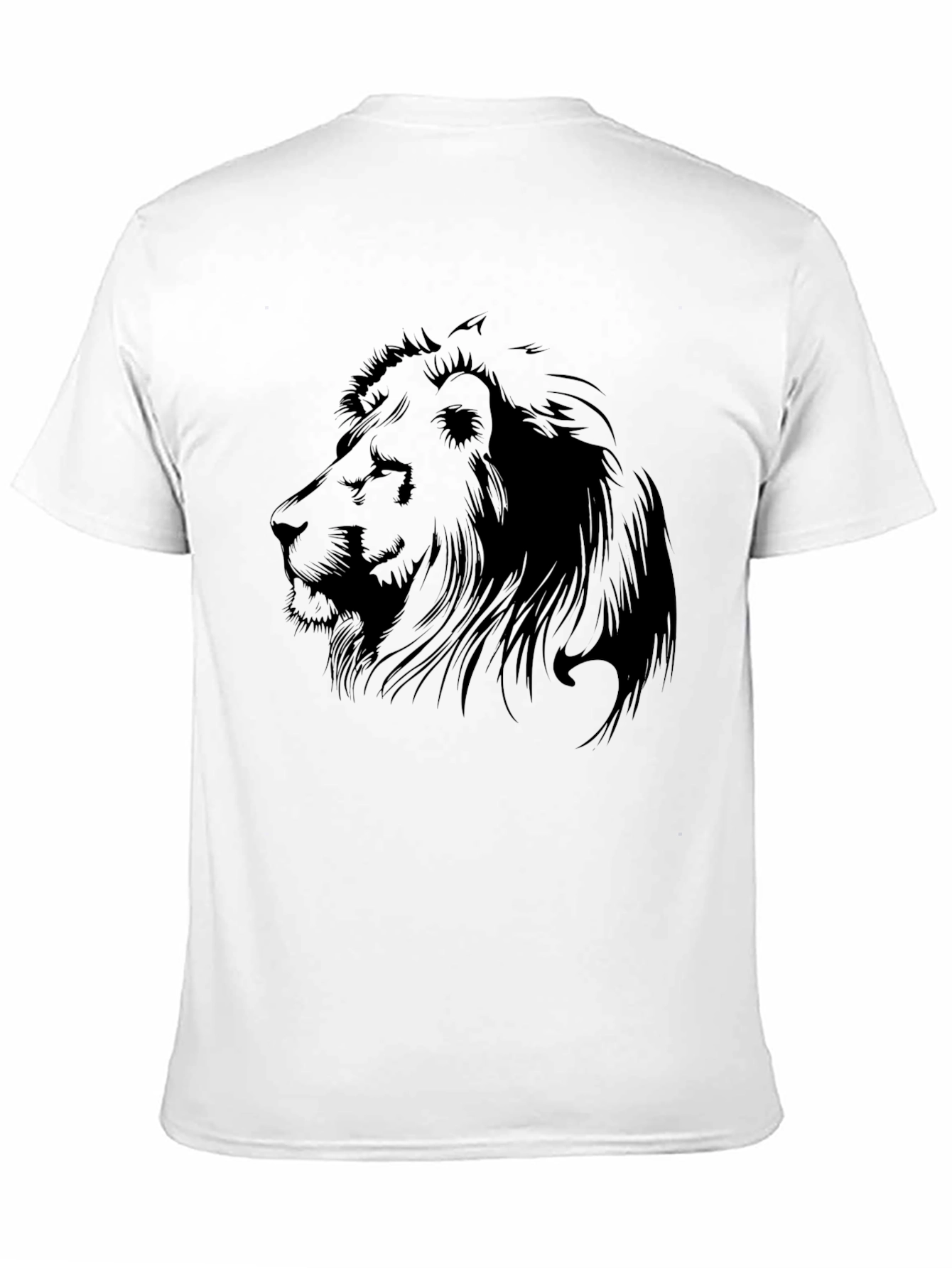 Black Lion Graphic T-Shirt - Men's Black Tee view 11
