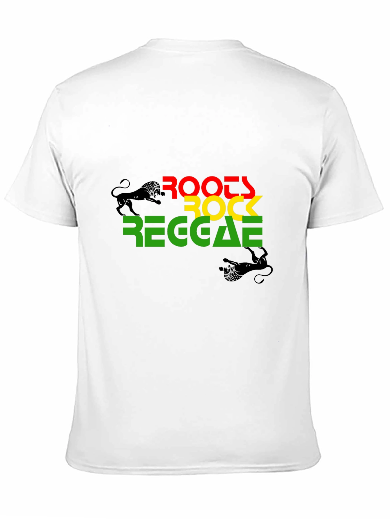Black Roots Rock Reggae Graphic T-Shirt view 11