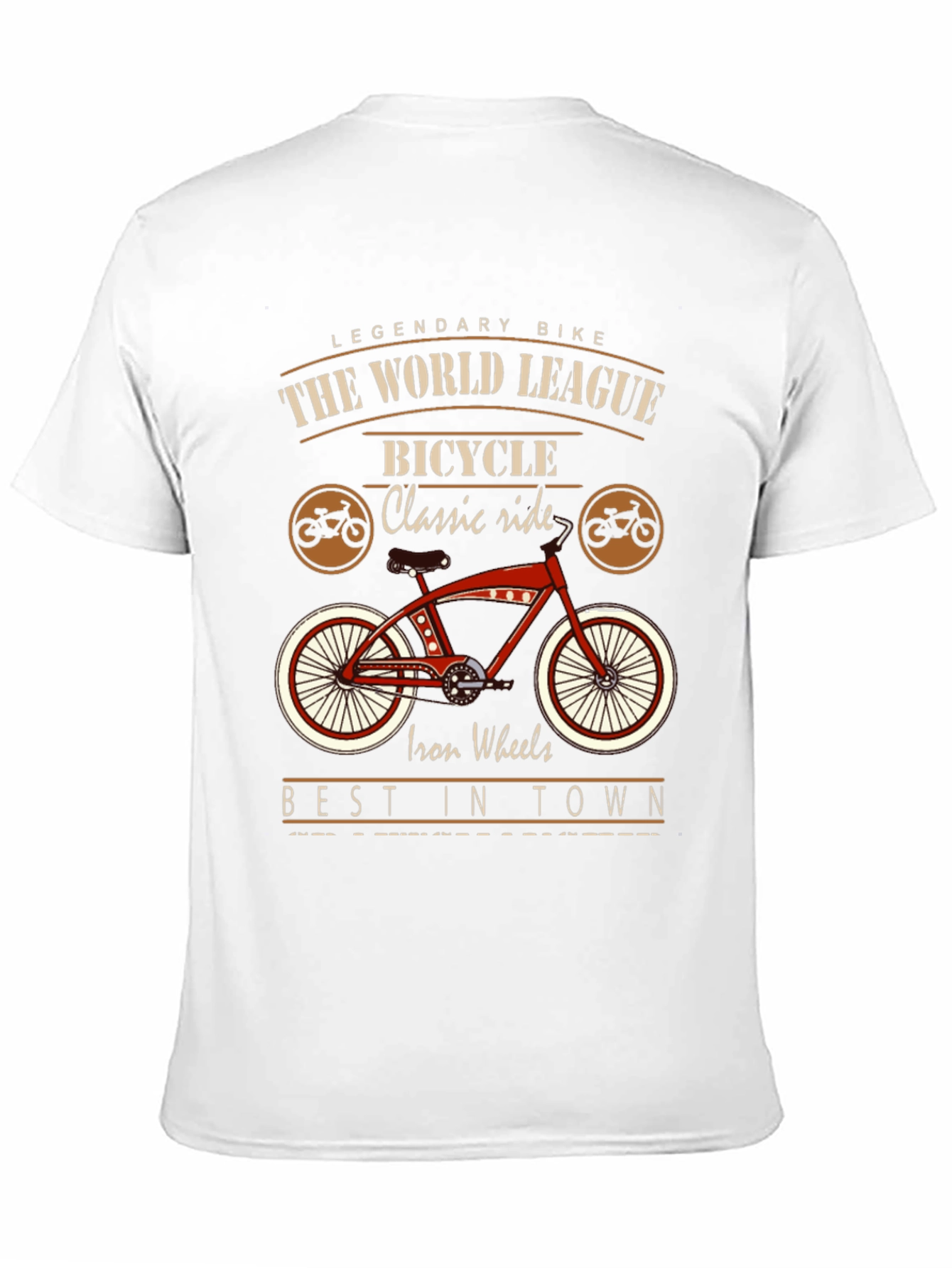 Black Vintage Bicycle T-Shirt: Classic Ride view 11