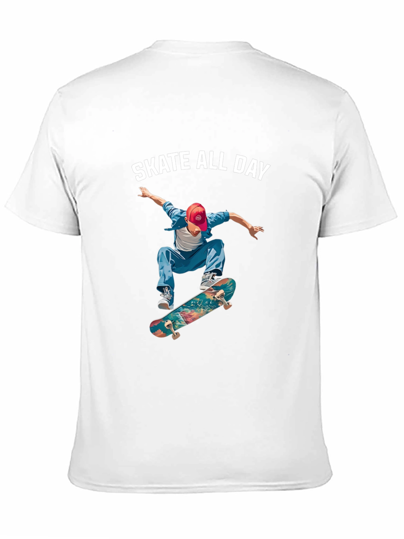 Black Skate All Day Graphic Tee - Black view 11