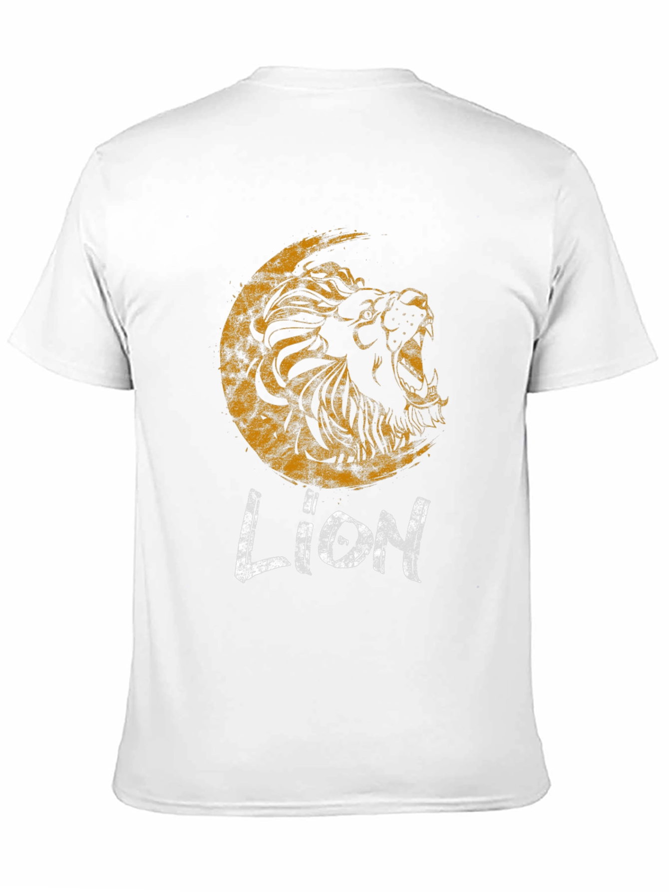Black Lion Graphic Print Black T-Shirt view 11