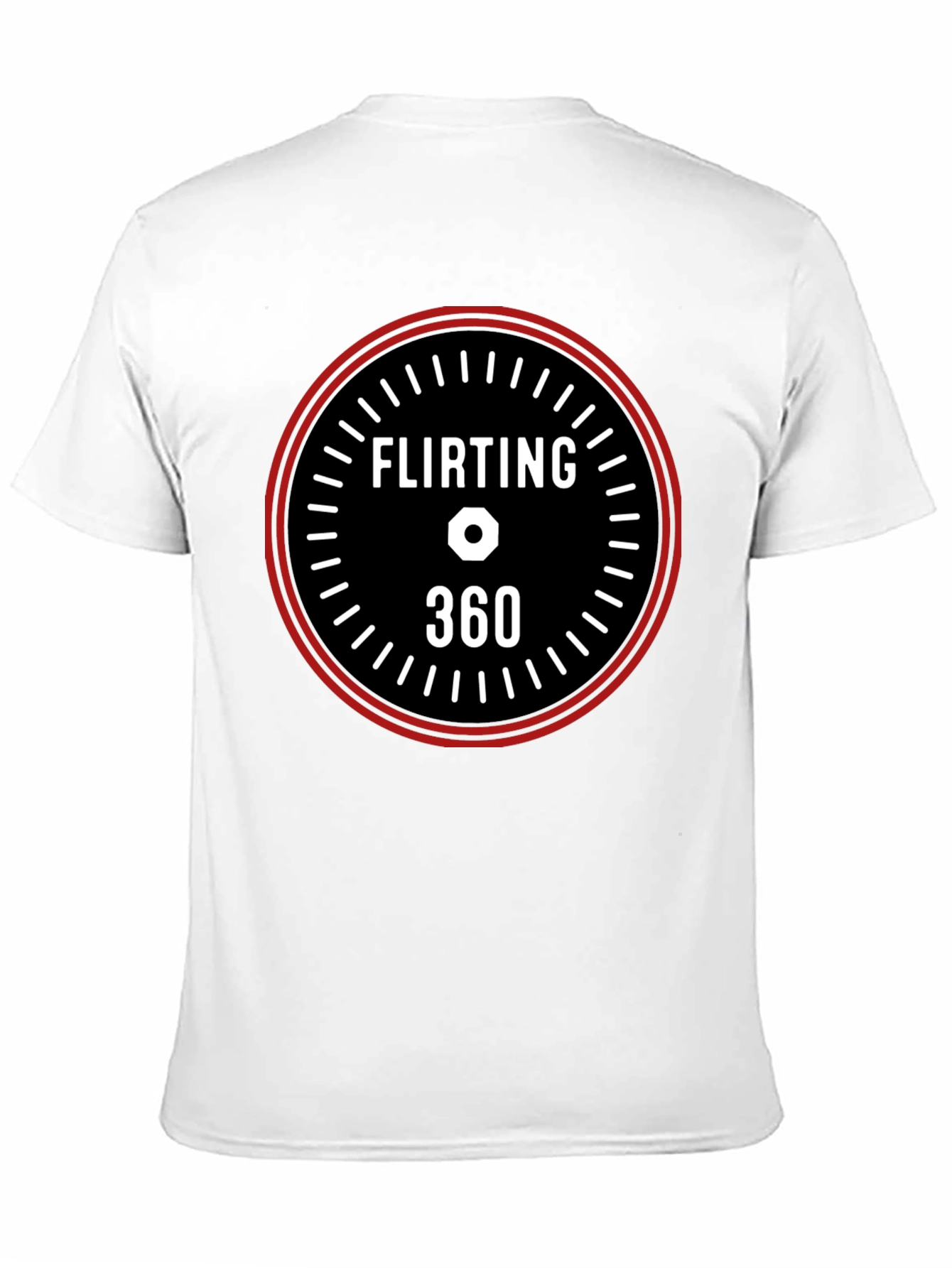 Black Flirting 360 Graphic Tee - Black Casual T-Shirt view 11