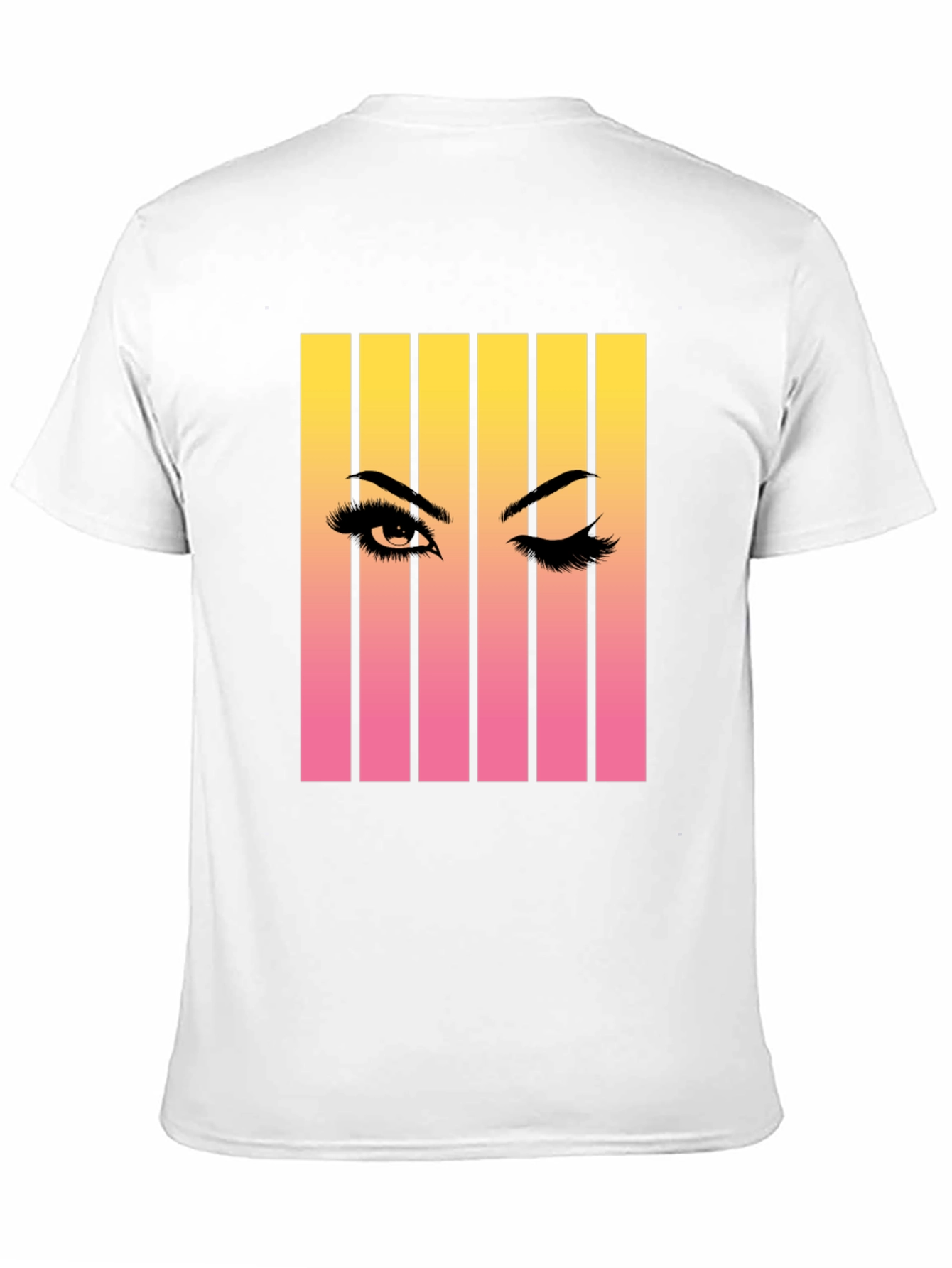 Black Eye Wink Graphic Tee - Retro Style Unisex T-Shirt view 11