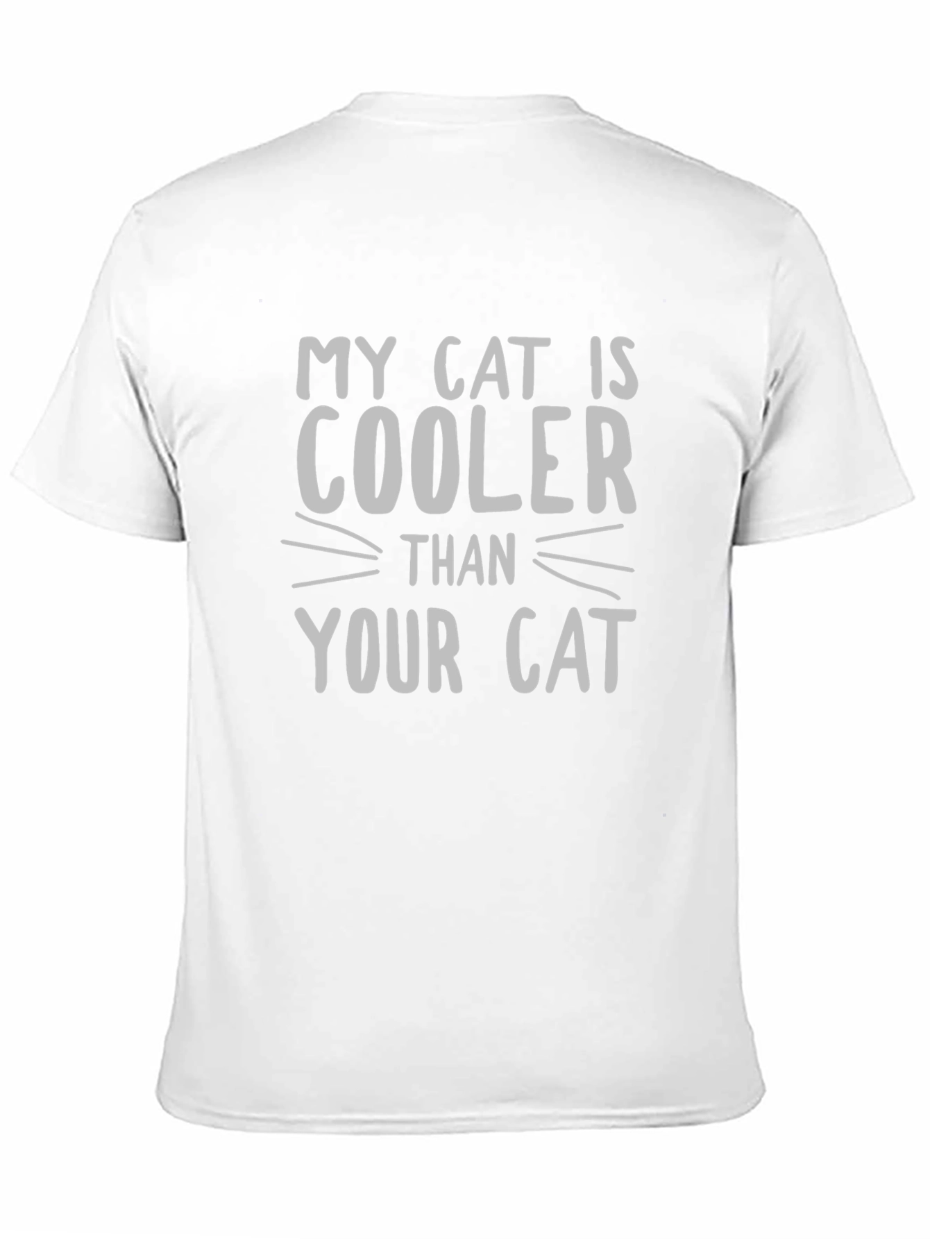 Black My Cat Is Cooler Than Your Cat Graphic T-Shirt view 11