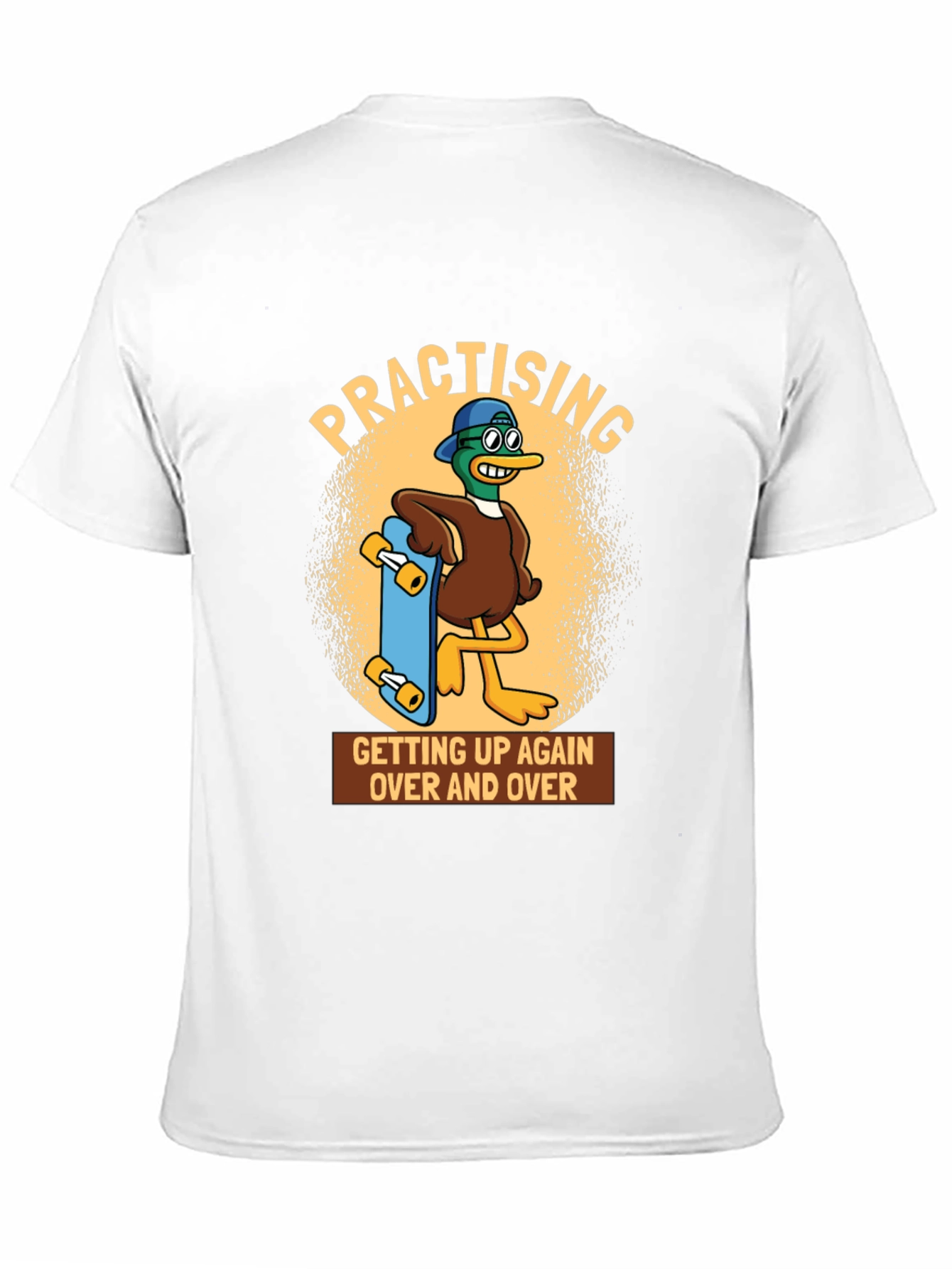 Black Practising Duck Graphic T-Shirt view 11