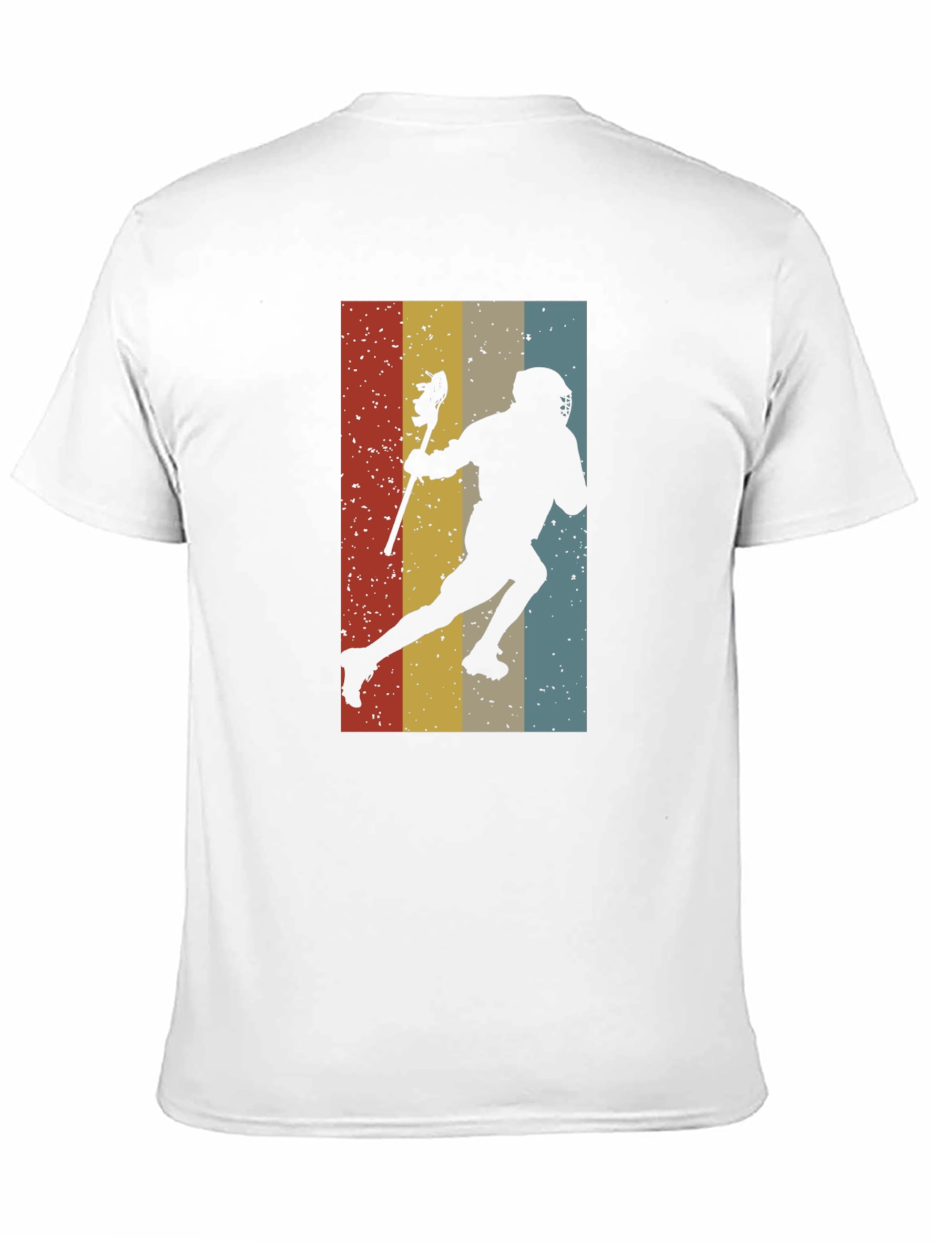Black Vintage Lacrosse Player Graphic Tee view 11