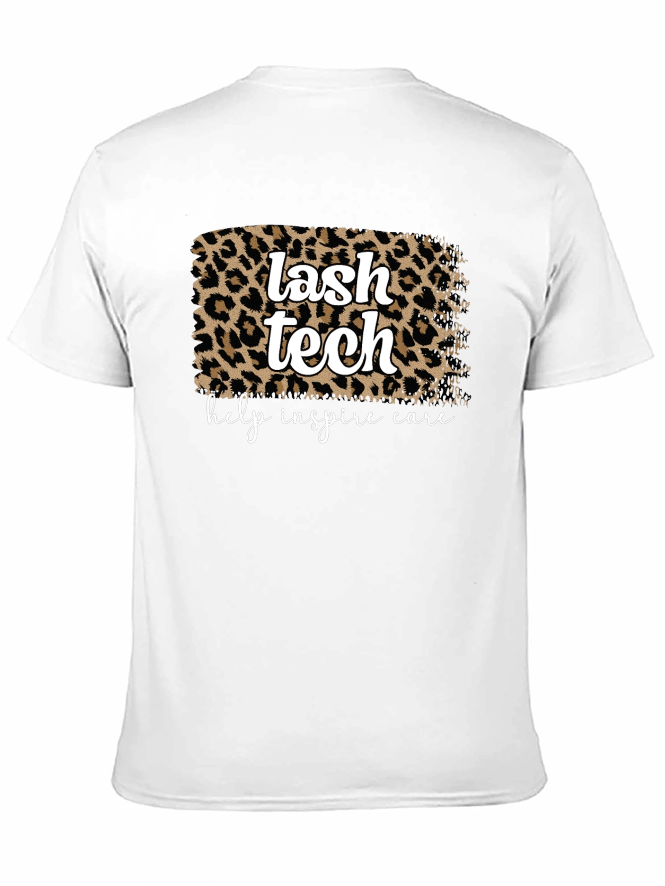 Black Lash Tech Leopard Print Graphic T-Shirt view 11
