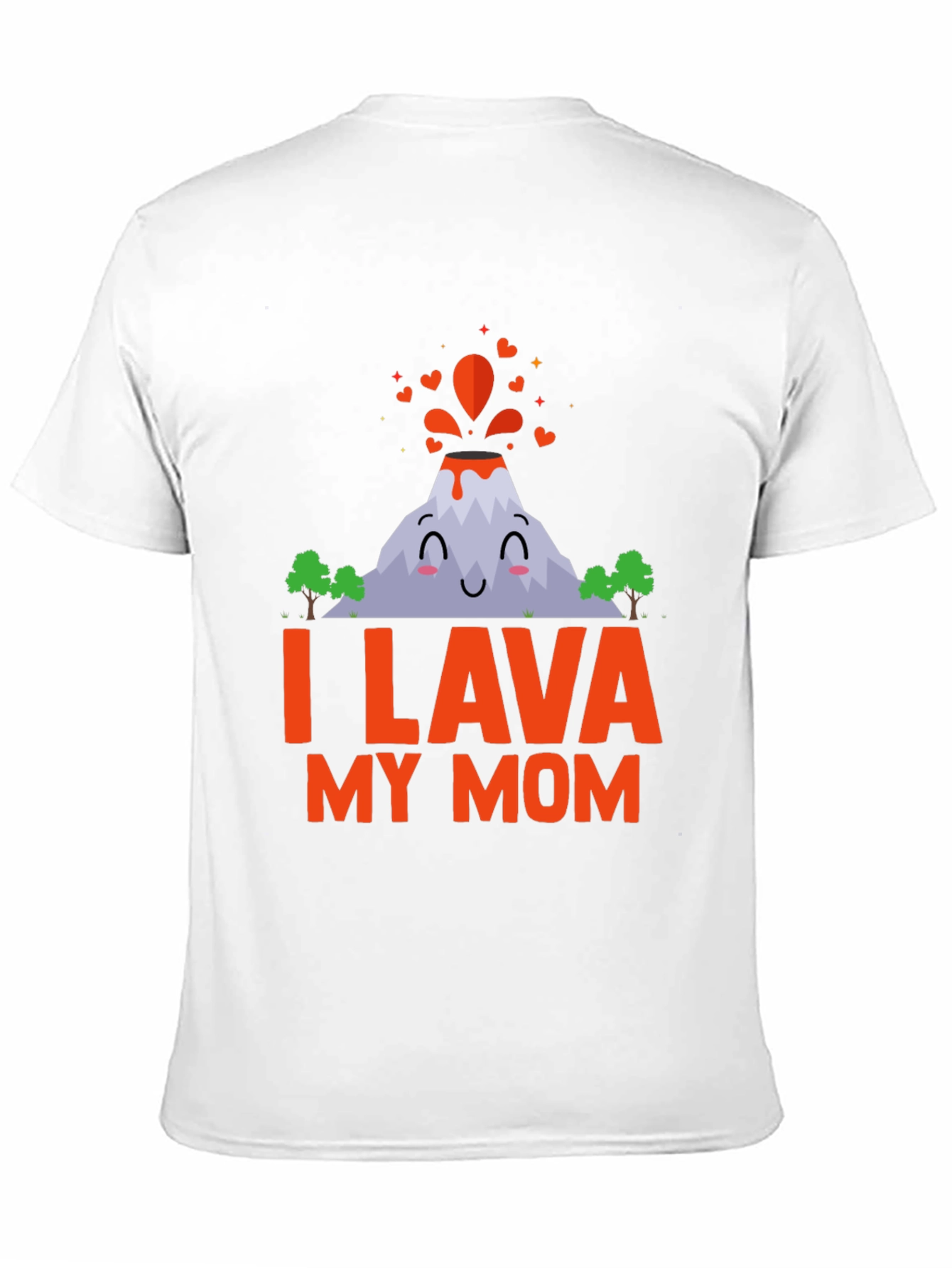 Black I Lava My Mom T-Shirt - Cute Volcano Design view 11