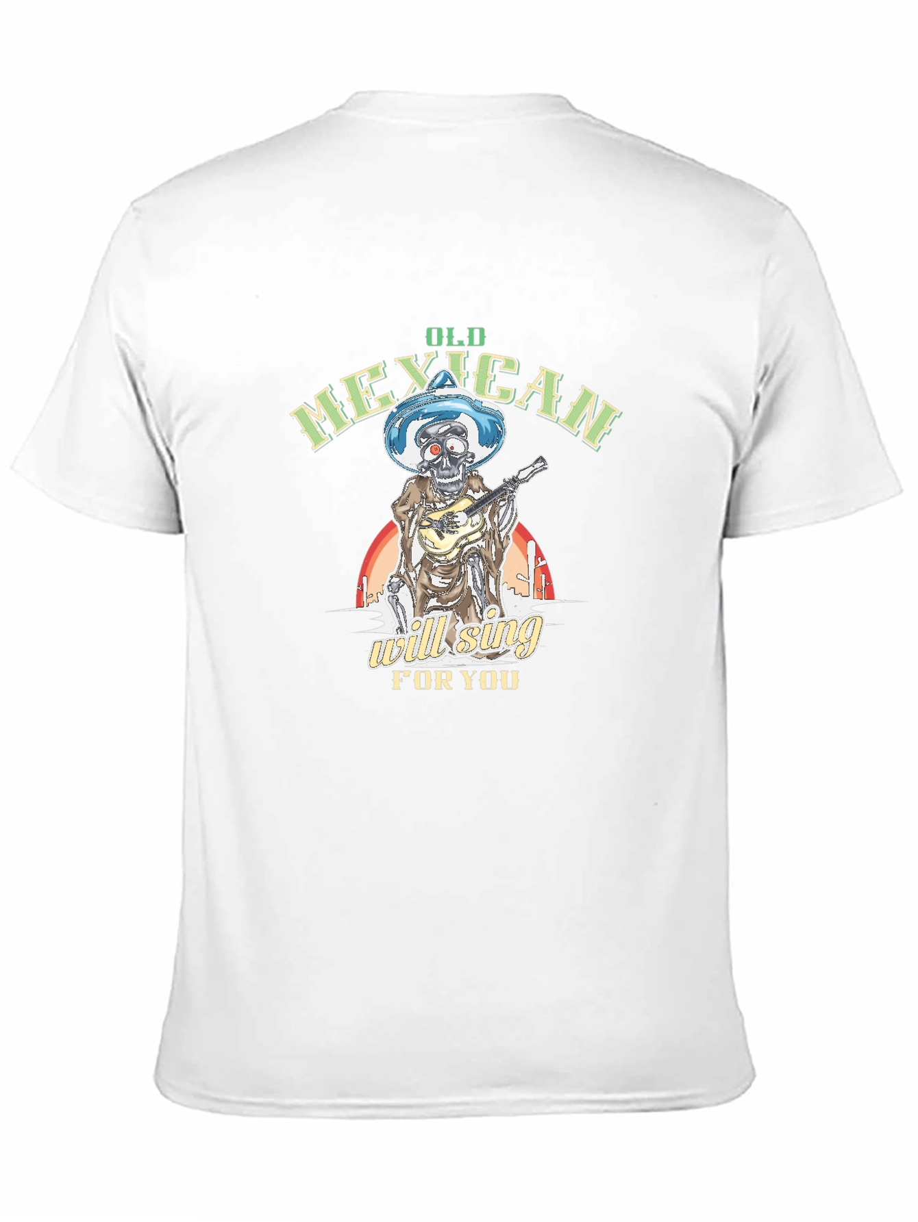 Black Old Mexican Will Sing For You T-Shirt view 11