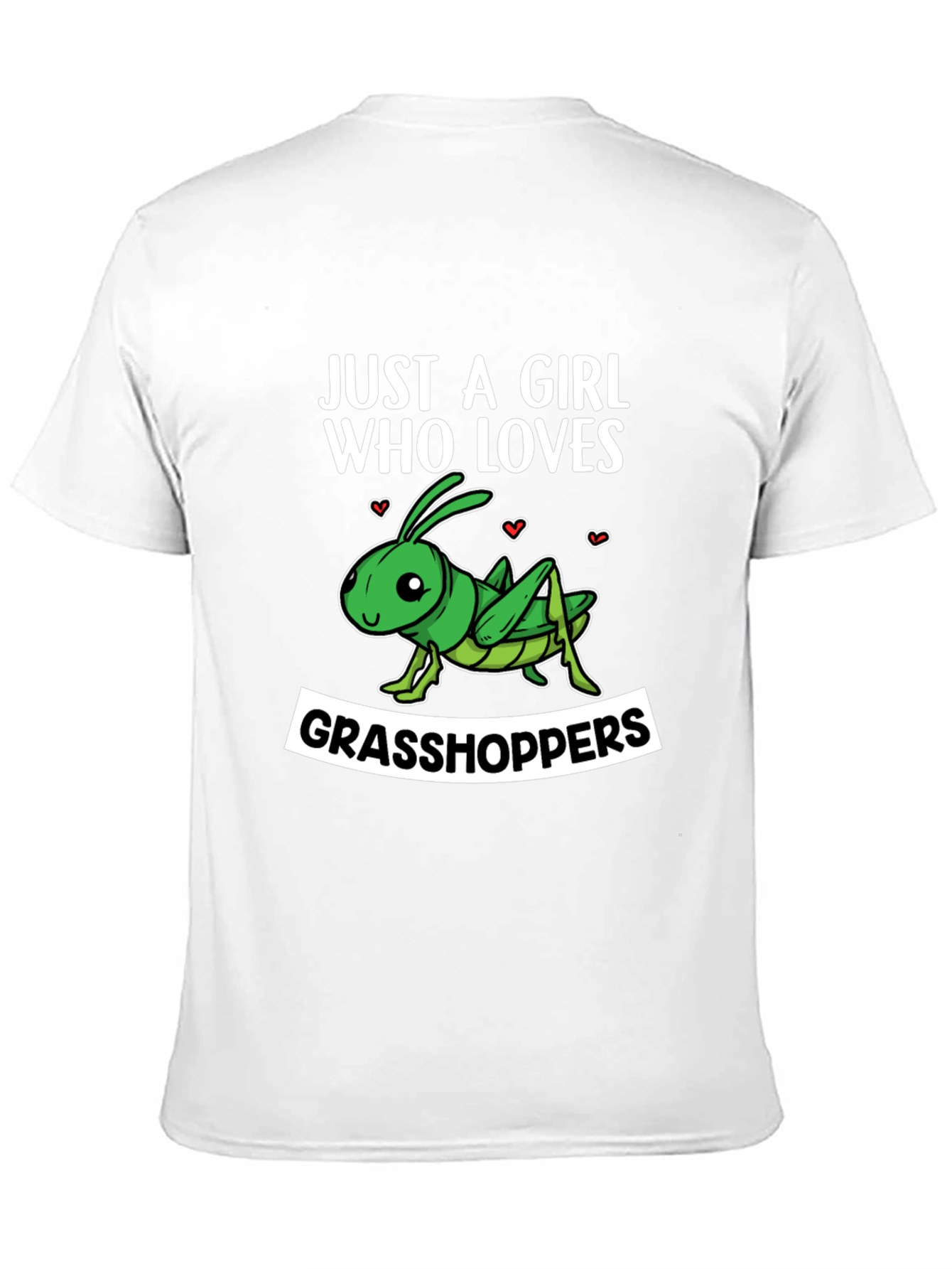 Black Grasshopper Lover T-Shirt - Just A Girl Who Loves view 11