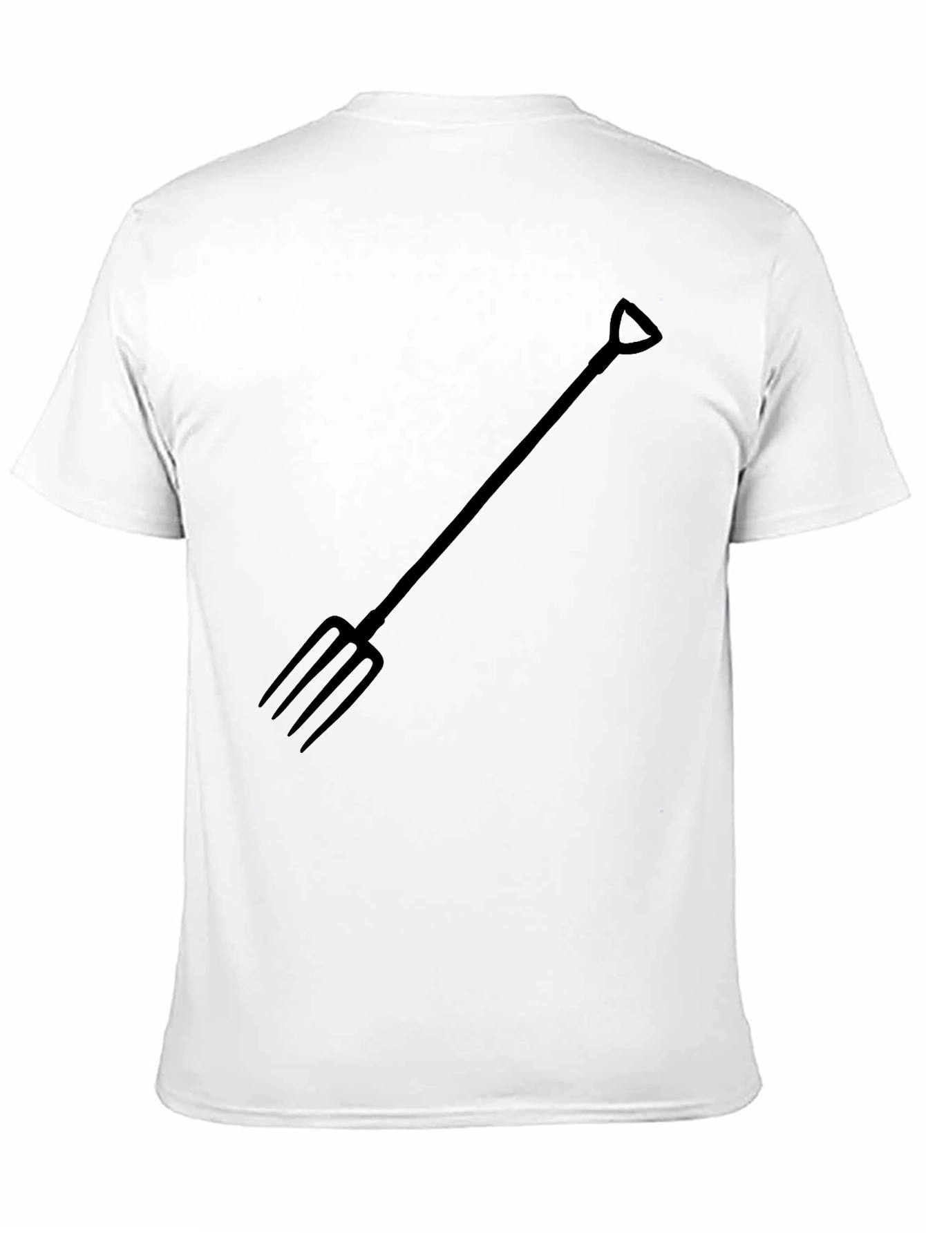 Black Black T-Shirt with Pitchfork Graphic view 11