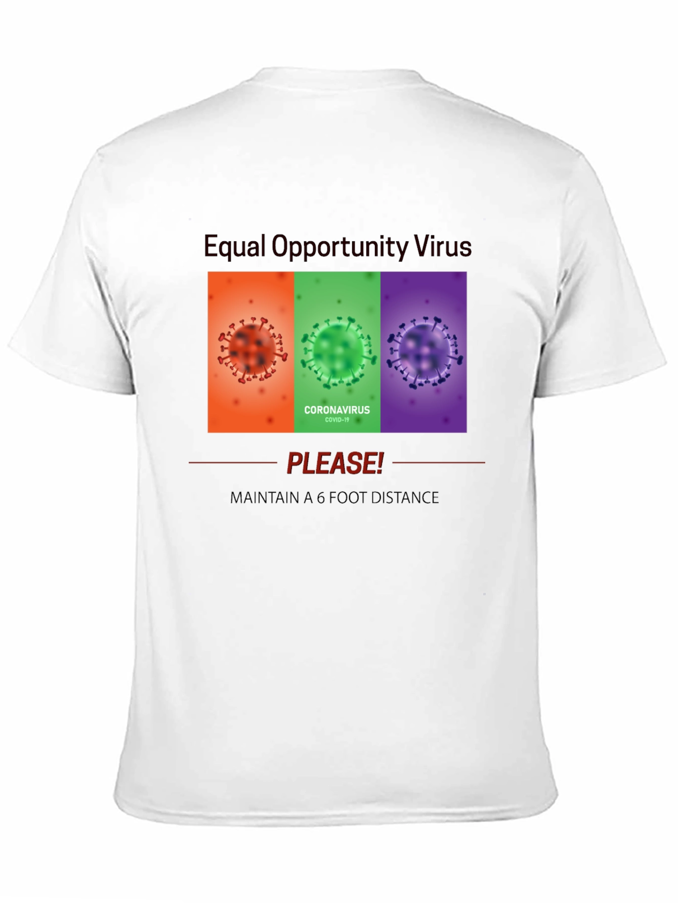 Black Equal Opportunity Virus Graphic Tee view 11