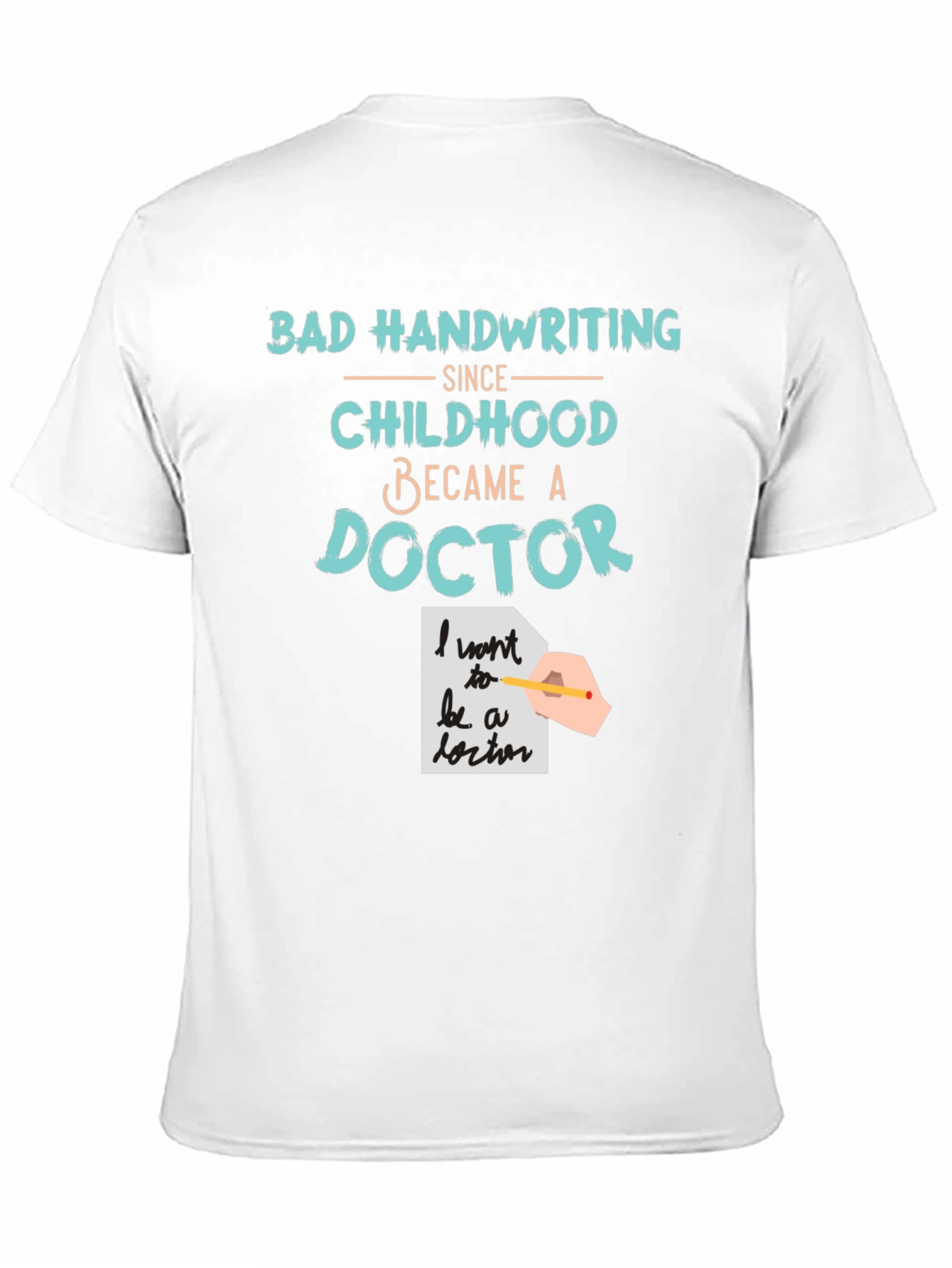 Black Bad Handwriting Doctor T-Shirt view 11