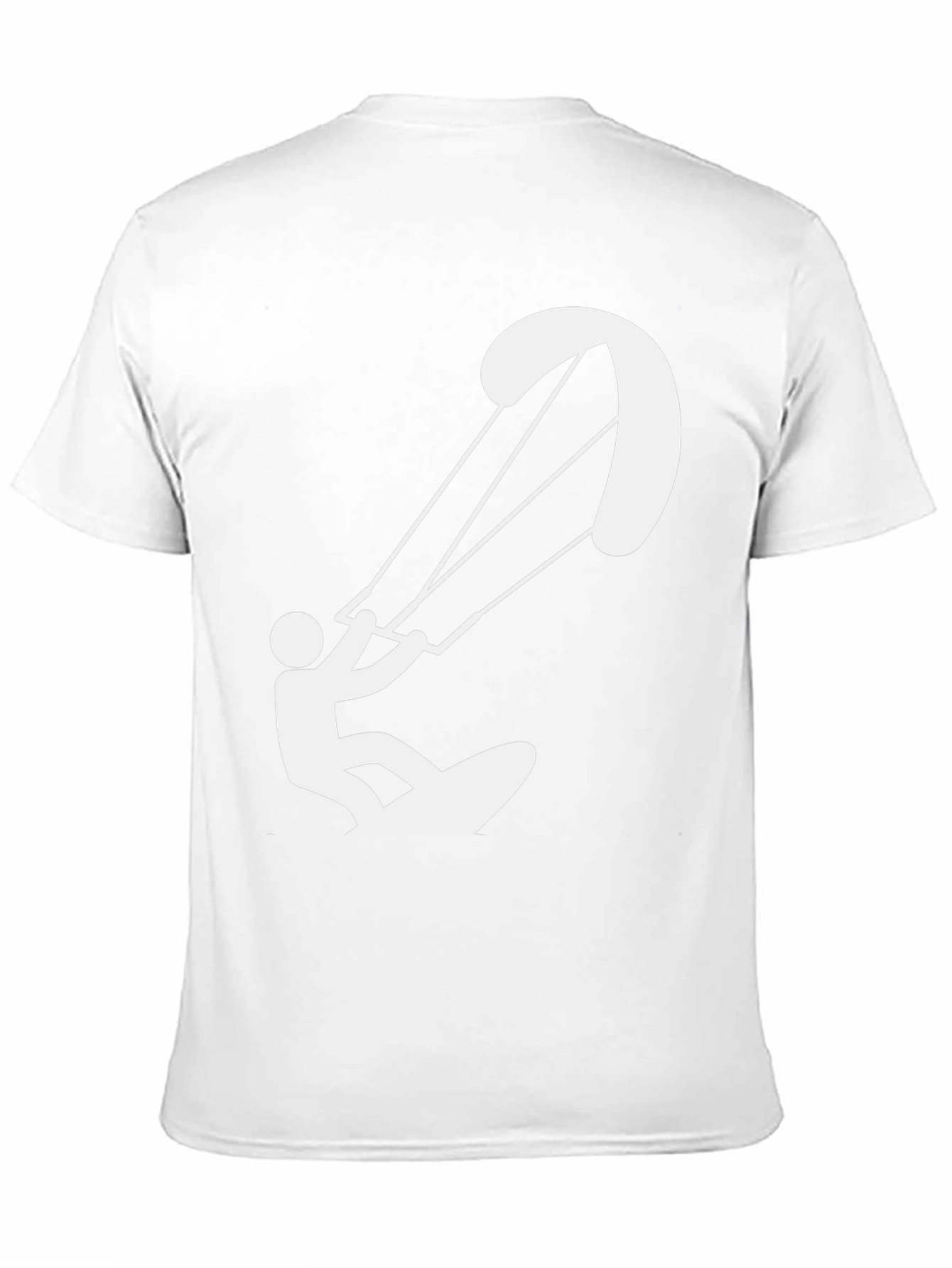 Black Black Kite Surfer T-Shirt view 11