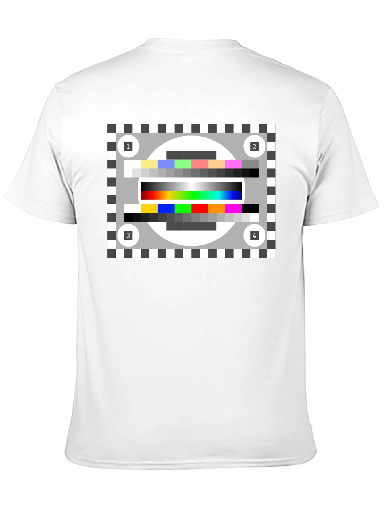 Black TV Test Pattern Black Tee - Stay Tuned! view 11