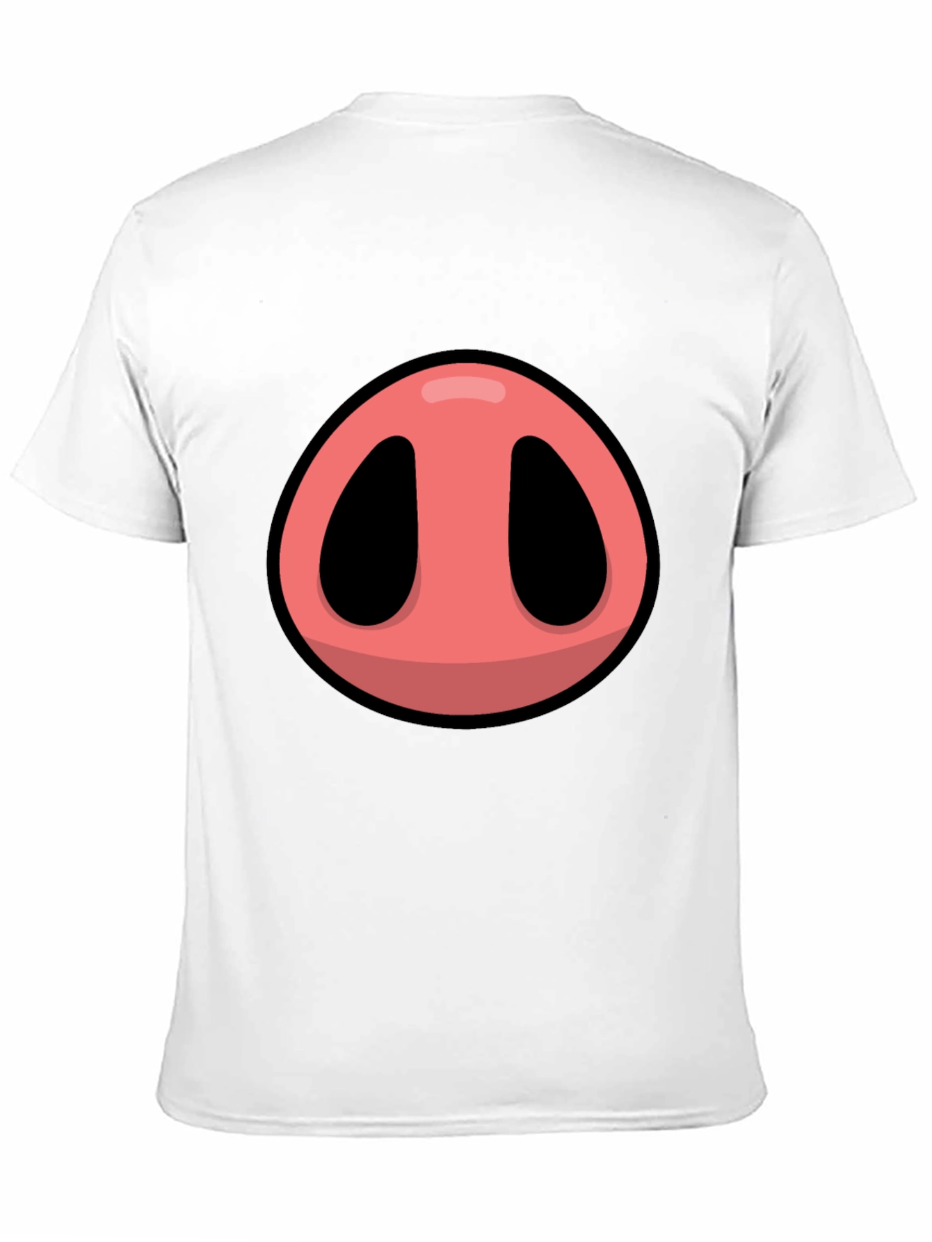 Black Pig Nose Graphic T-Shirt - Fun Animal Tee view 11