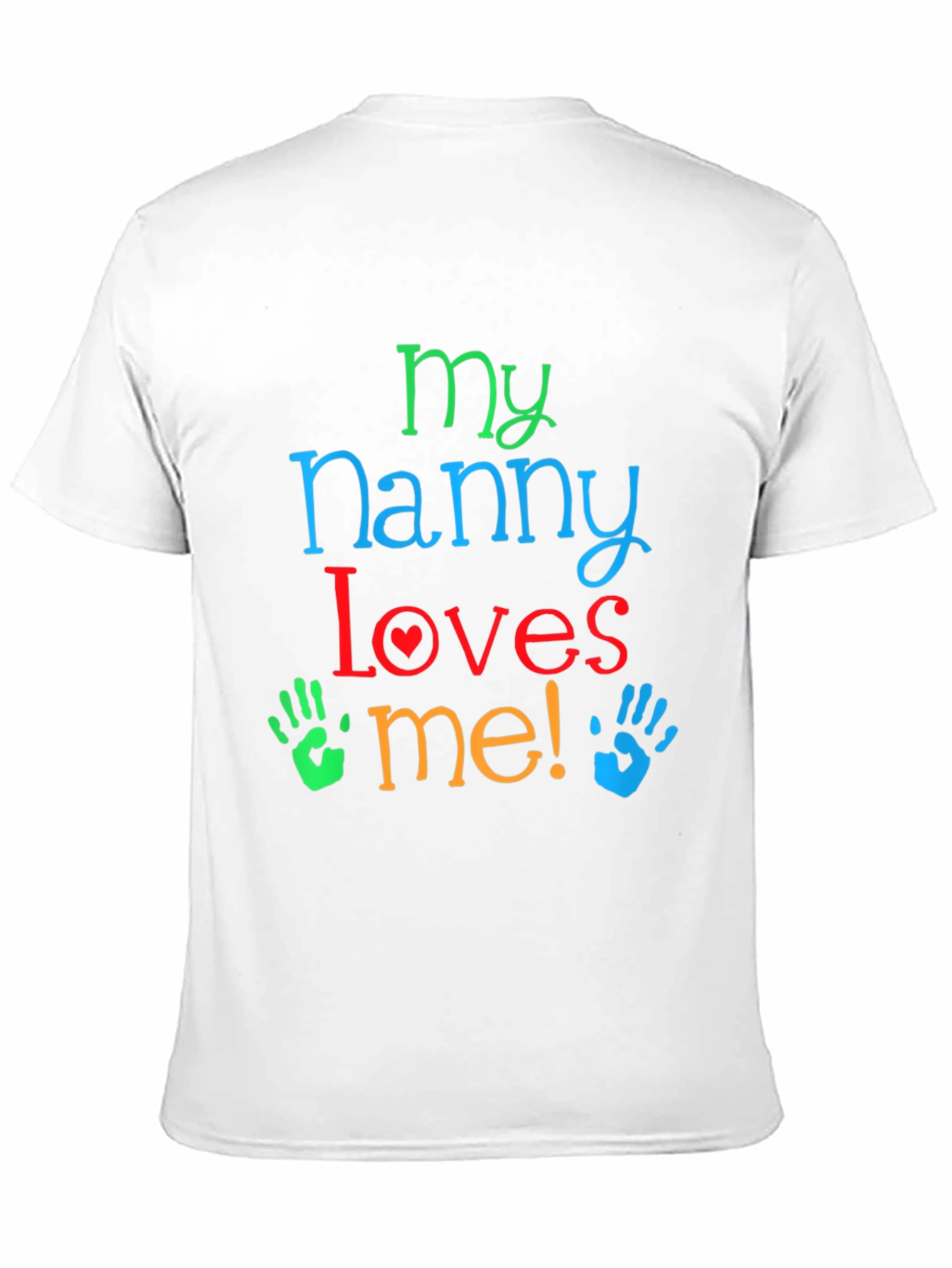 Black My Nanny Loves Me! Black T-Shirt view 11