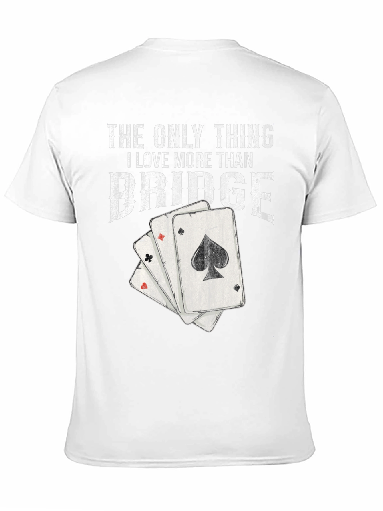 Black Bridge Lover T-Shirt - Playing Card Graphic Tee view 11
