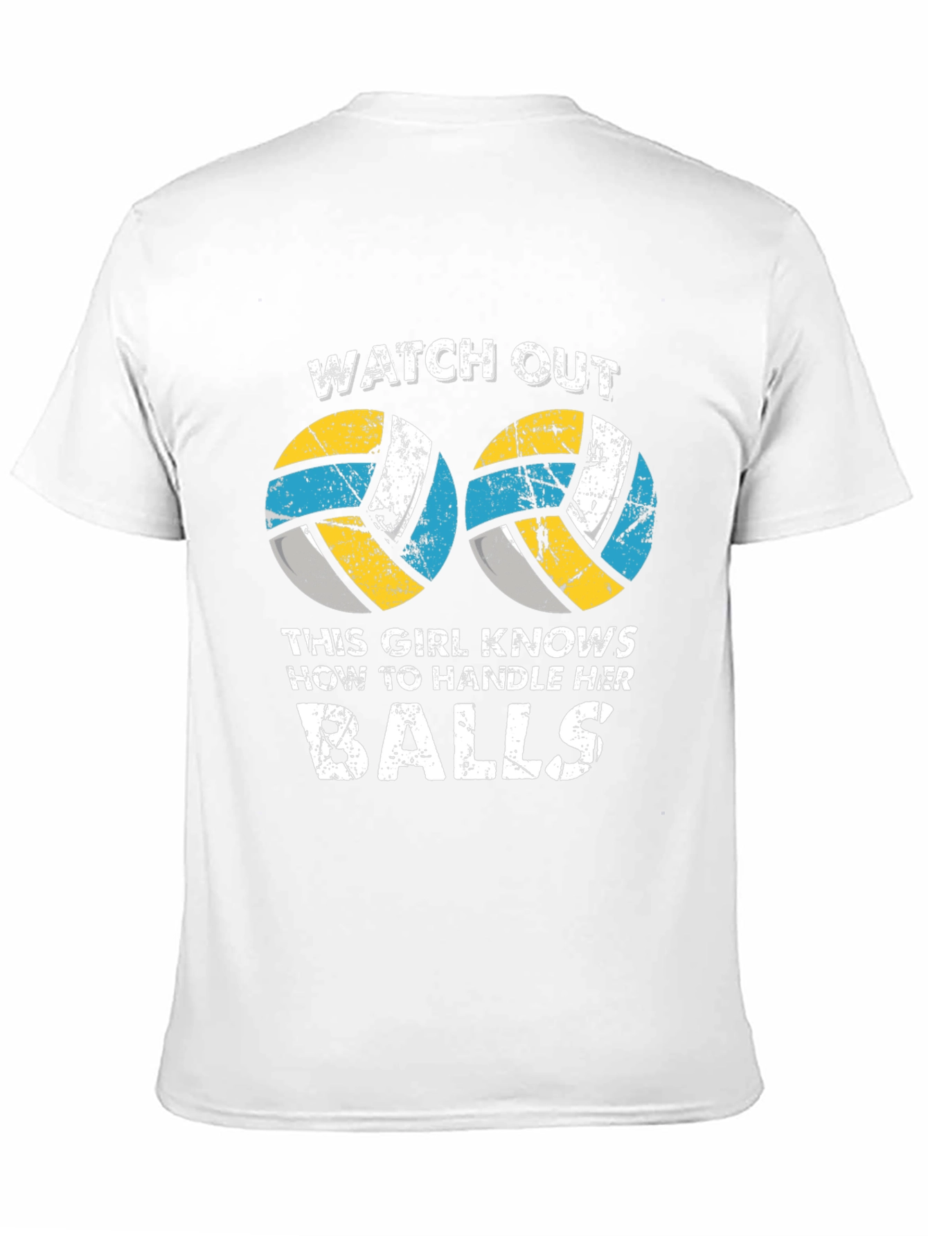 Black Funny Volleyball Graphic T-Shirt view 11