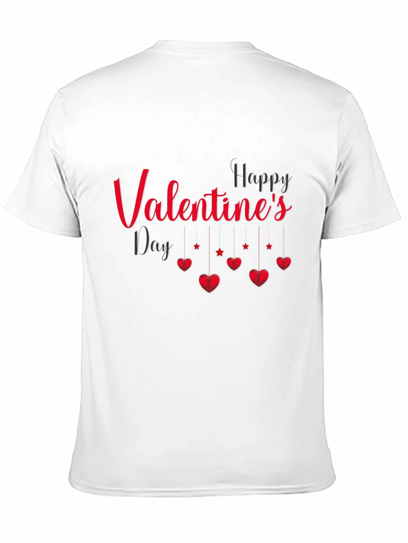 Black Valentine's Day Graphic Tee - Black view 11