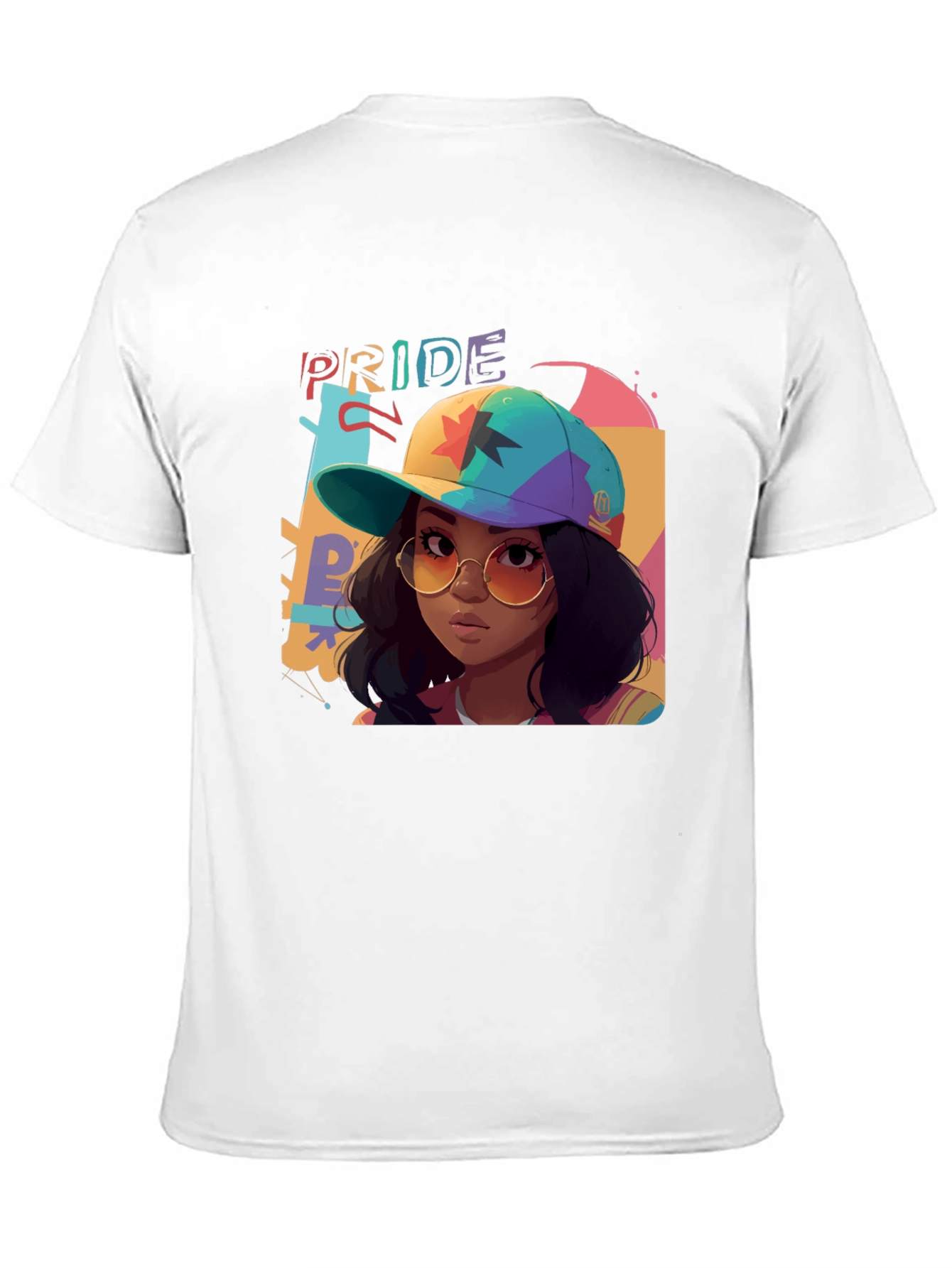 Black Pride Graphic Tee - Colorful Cartoon Woman view 11