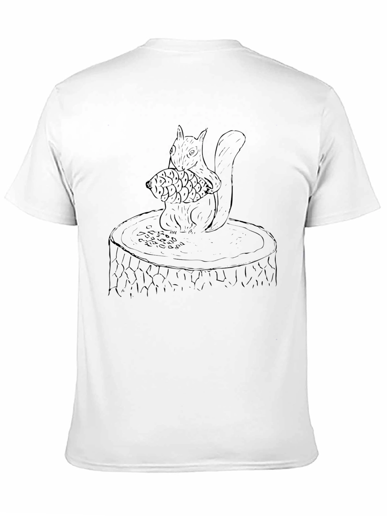 Black Squirrel & Acorn Graphic Tee - Nature Lover's Apparel view 11