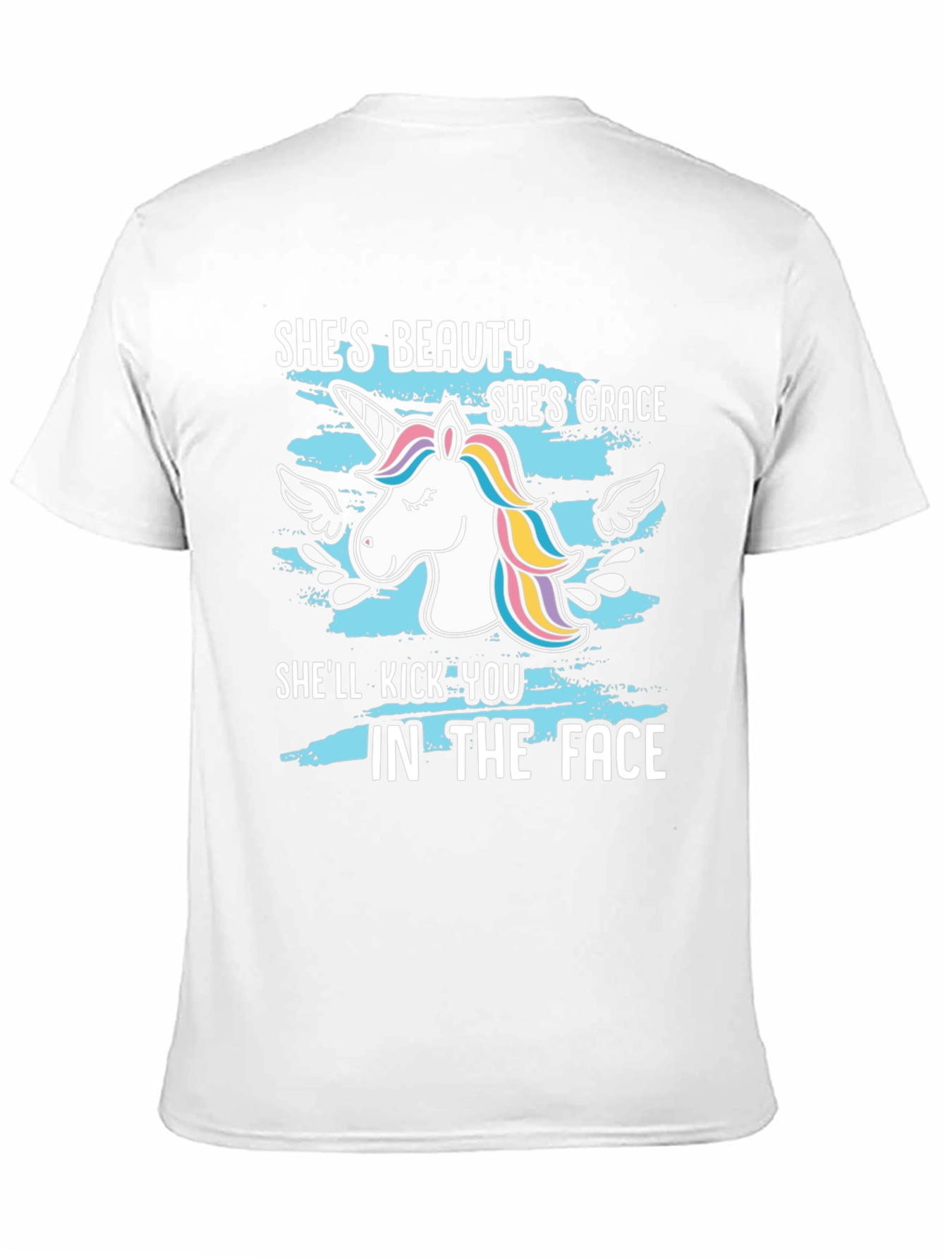 Black Beauty & Grace Unicorn Graphic T-Shirt view 11