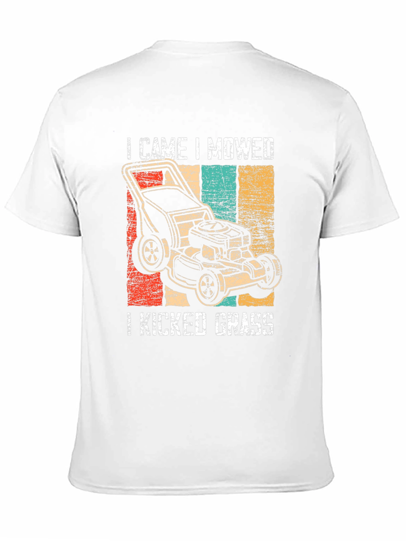 Black I Came I Mowed I Kicked Grass T-Shirt view 11