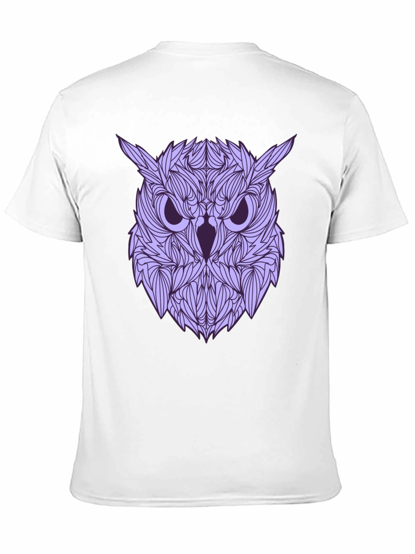 Black Owl Graphic Print Black T-Shirt view 11