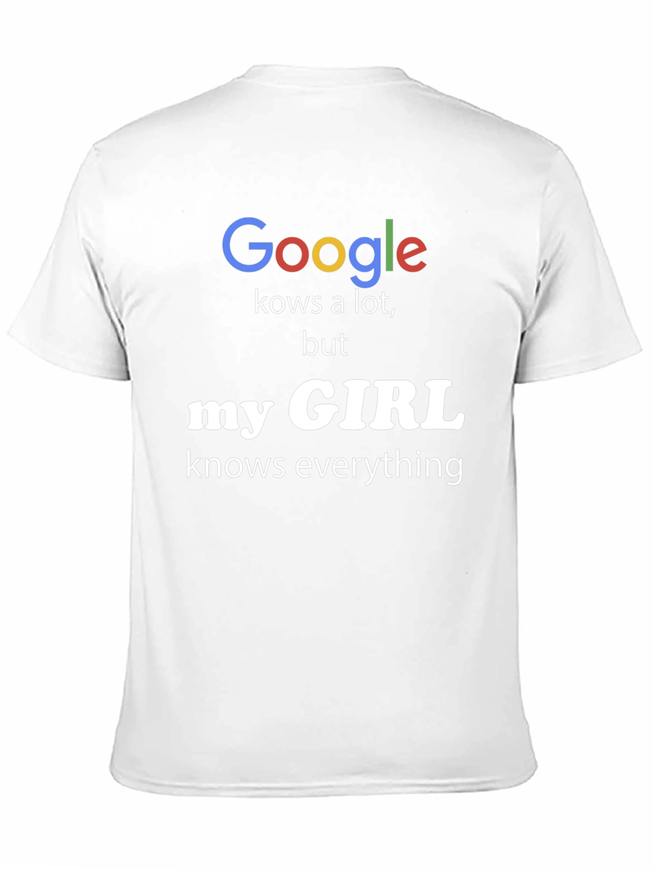 Black Funny "My Girl Knows Everything" T-Shirt view 11