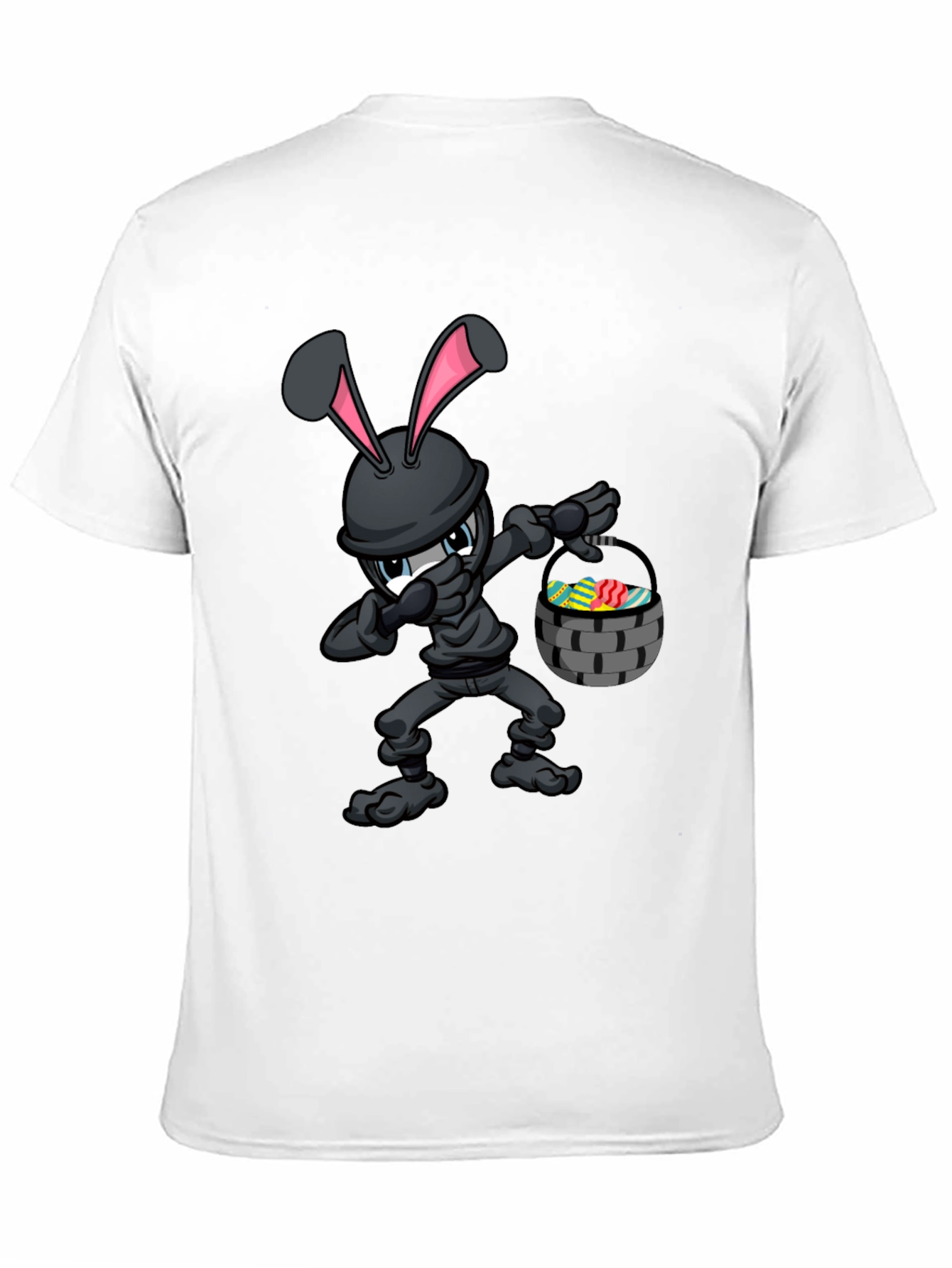 Black Ninja Easter Bunny T-Shirt view 11