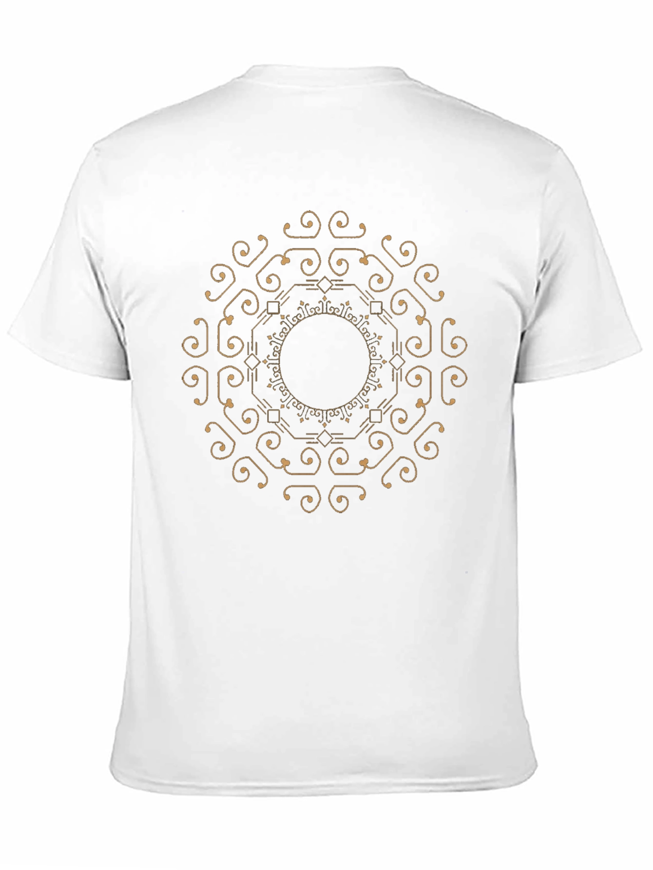 Black Geometric Mandala Graphic Tee - Stylish Black T-Shirt view 11