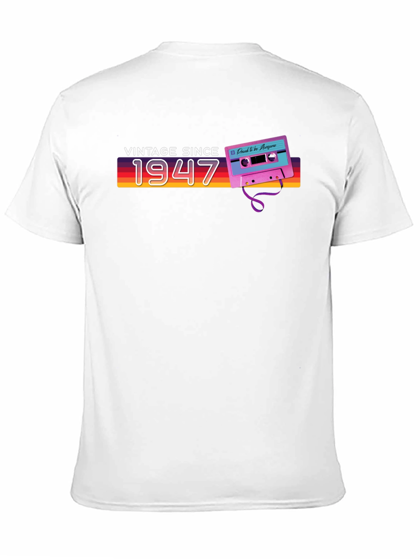 Black Vintage Since 1947 Cassette Graphic T-Shirt view 11