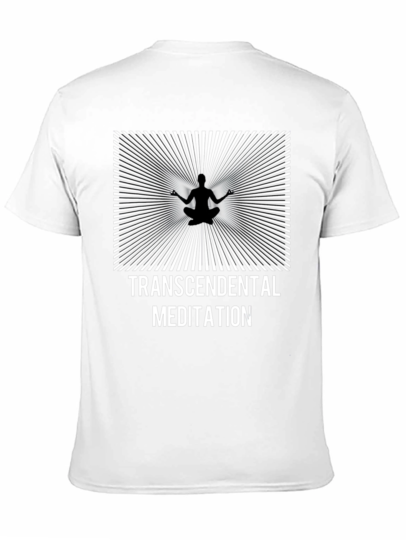 Black Transcendental Meditation T-Shirt - Mindful Design view 11