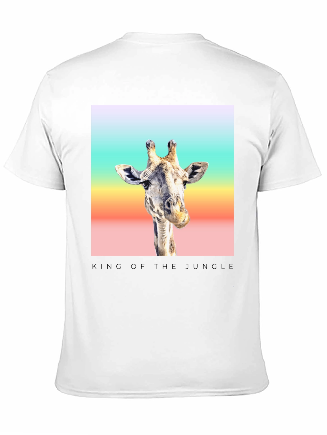 Black King of the Jungle Giraffe T-Shirt view 11